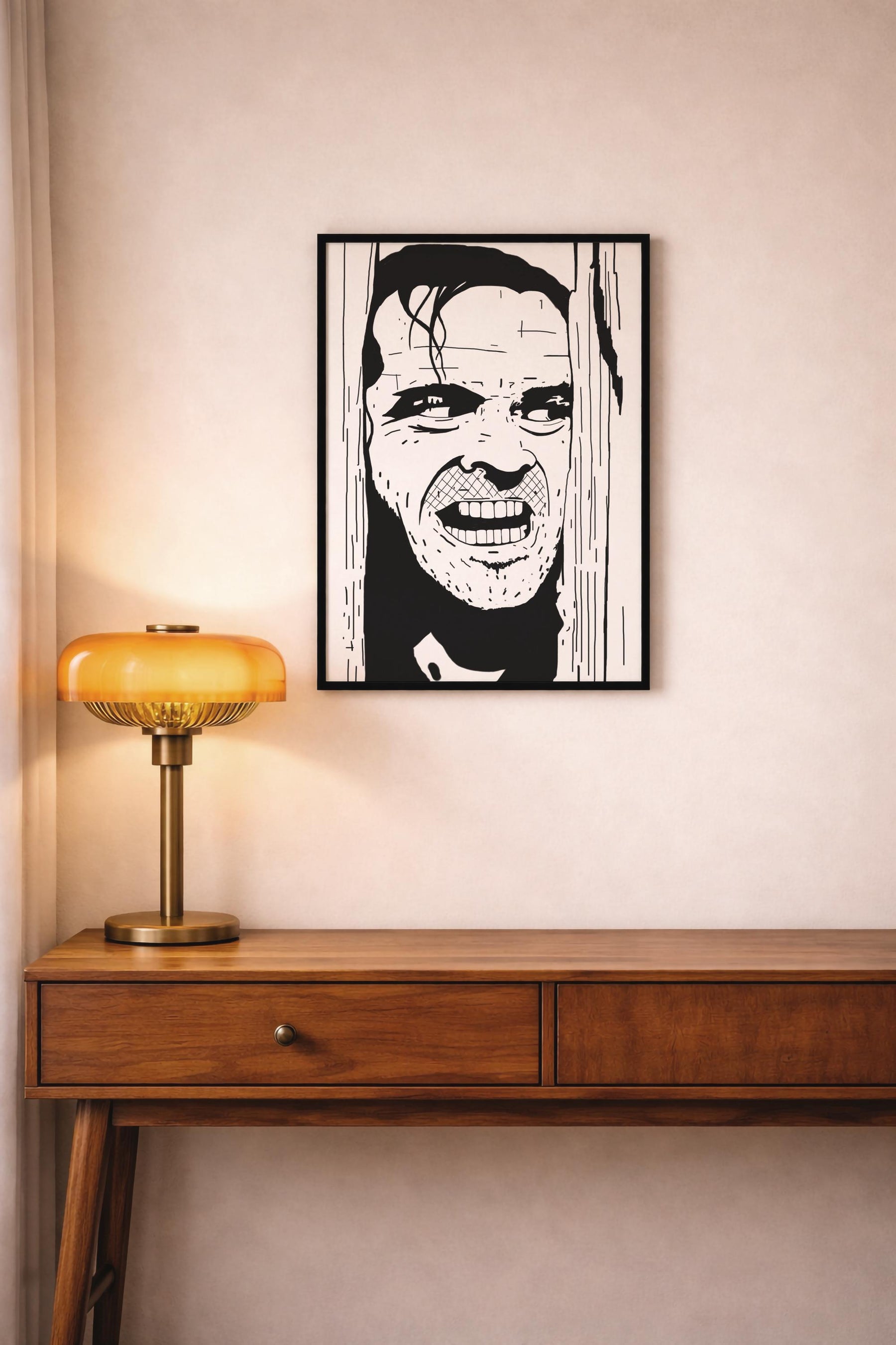 The Shining Portrait Print - Here's Johnny! - Jack Nicholson - Stanley Kubrick -  Illustrated Film Art Movie Poster — image 8