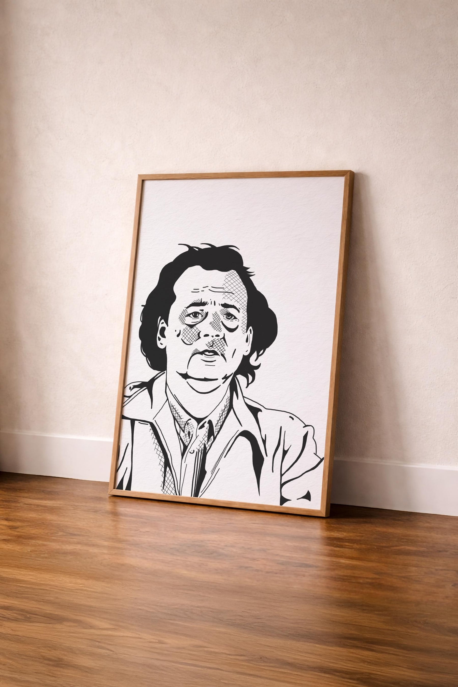 Bill Murray Portrait Print - What About Bob? Movie Poster - Illustrated Film Wall Art — image 4