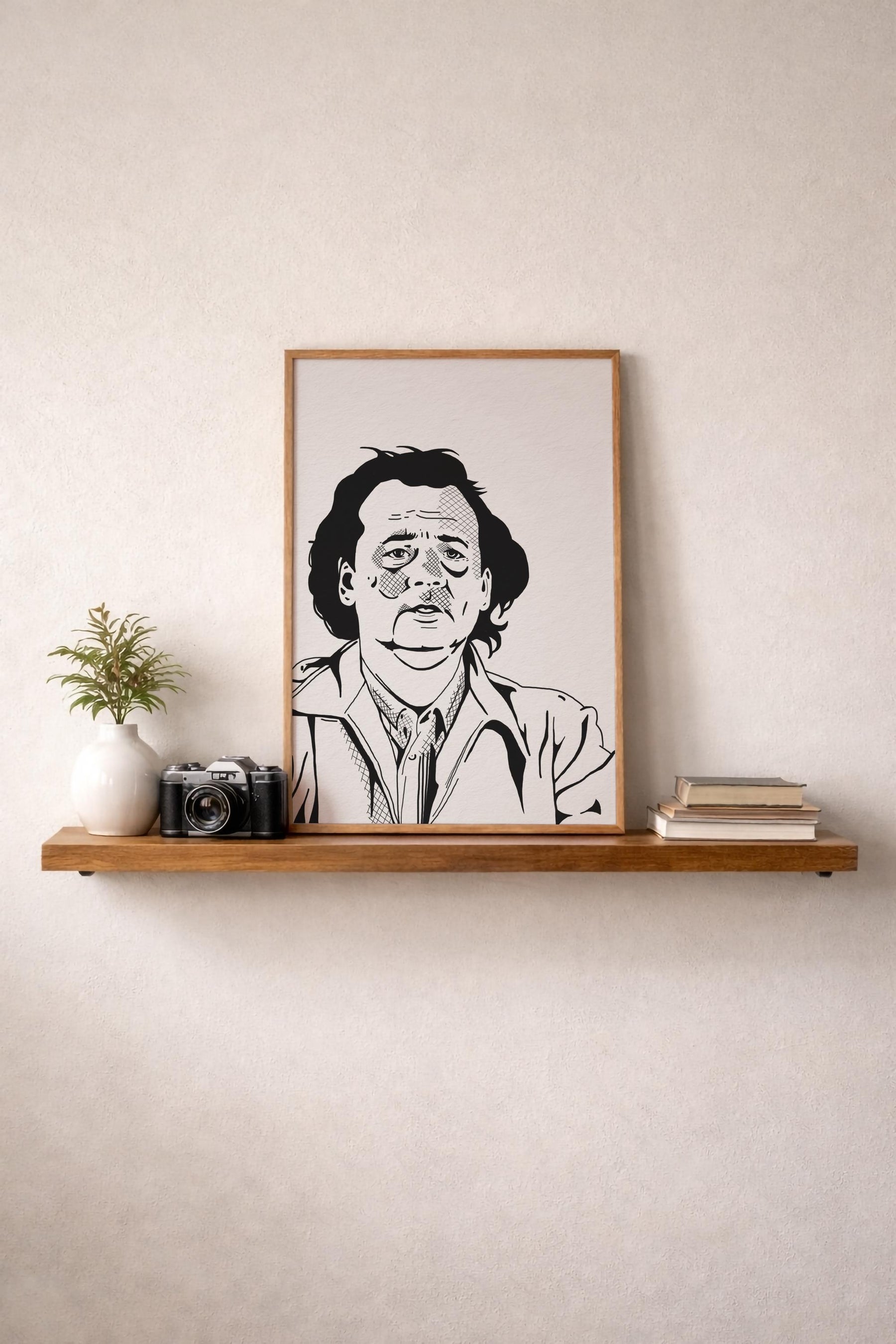 Bill Murray Portrait Print - What About Bob? Movie Poster - Illustrated Film Wall Art — image 9