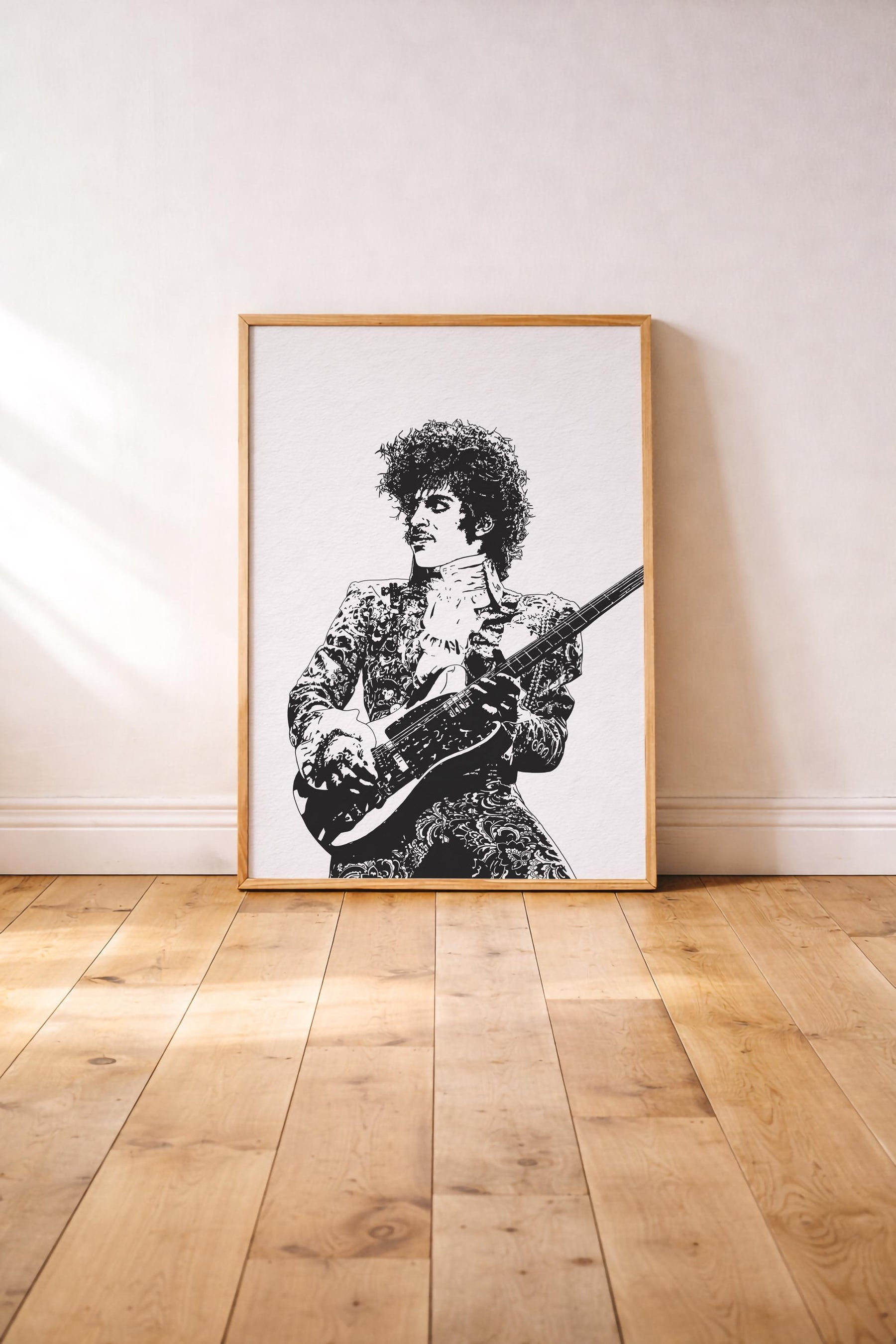 Prince -  The Purple One or Black & White - Illustrated Music Icon Giclèe Wall Art Print — image 3