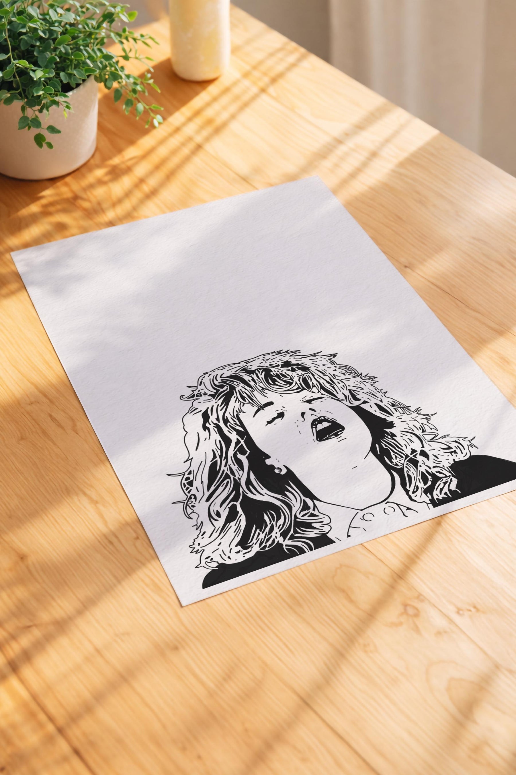 When Harry Met Sally Movie Poster Meg Ryan Minimalist Hand-Drawn Film Art (Giclée Print) — image 6