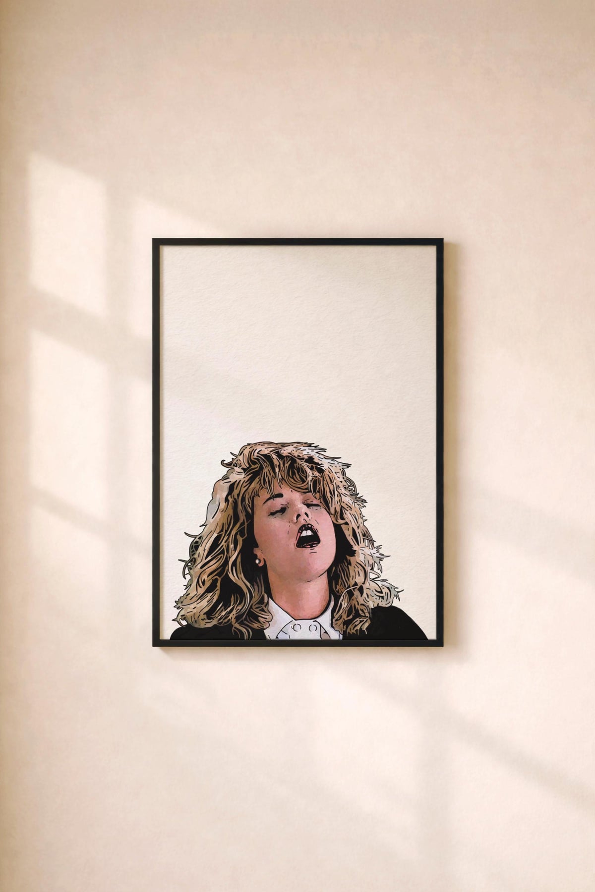 When Harry Met Sally Movie Poster Meg Ryan Minimalist Hand-Drawn Film Art (Giclée Print)