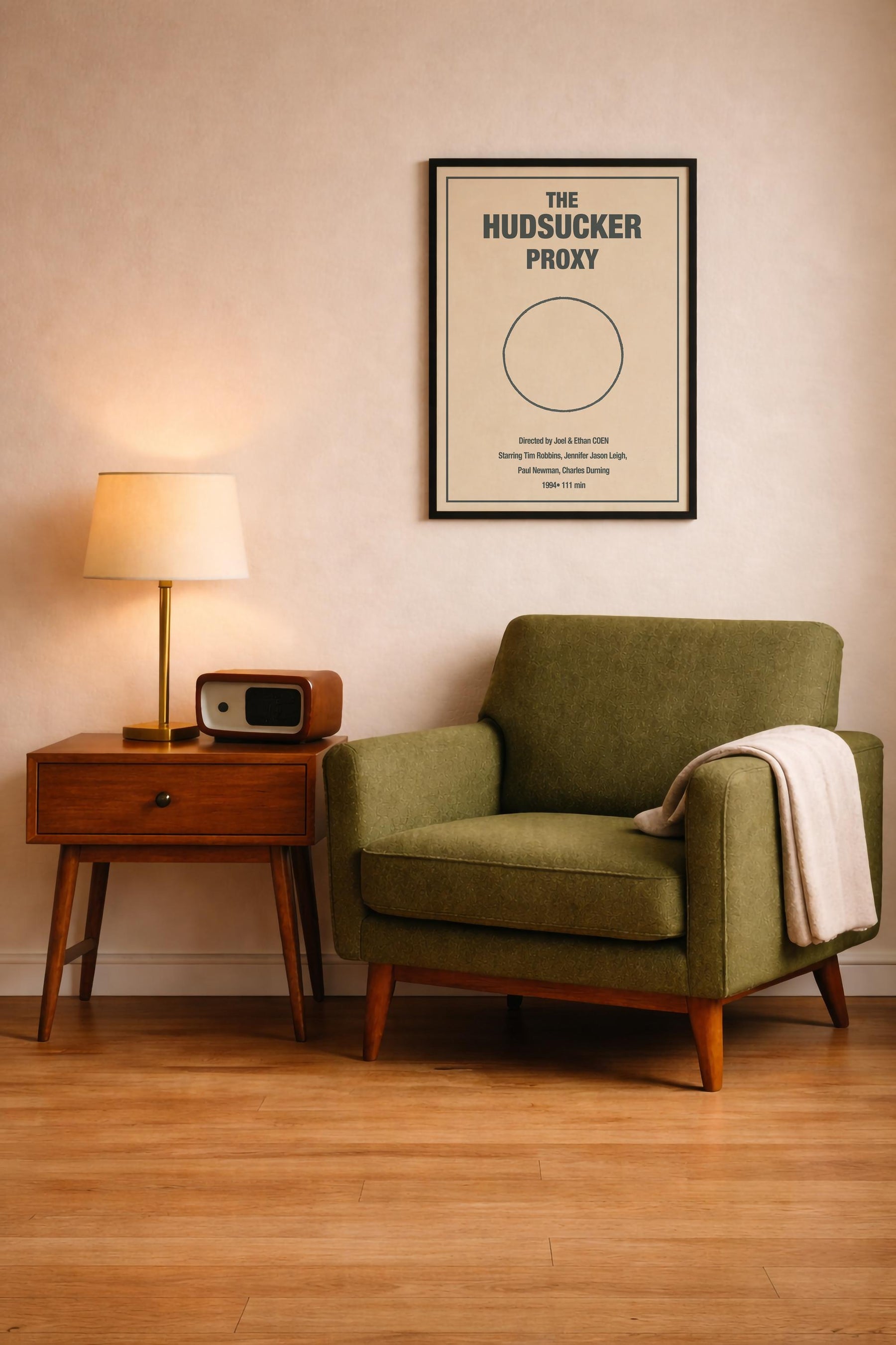 The Hudsucker Proxy Minimalist Movie Poster – “You Know… For Kids!” Circle Illustration Film Art Cinema Print — image 9