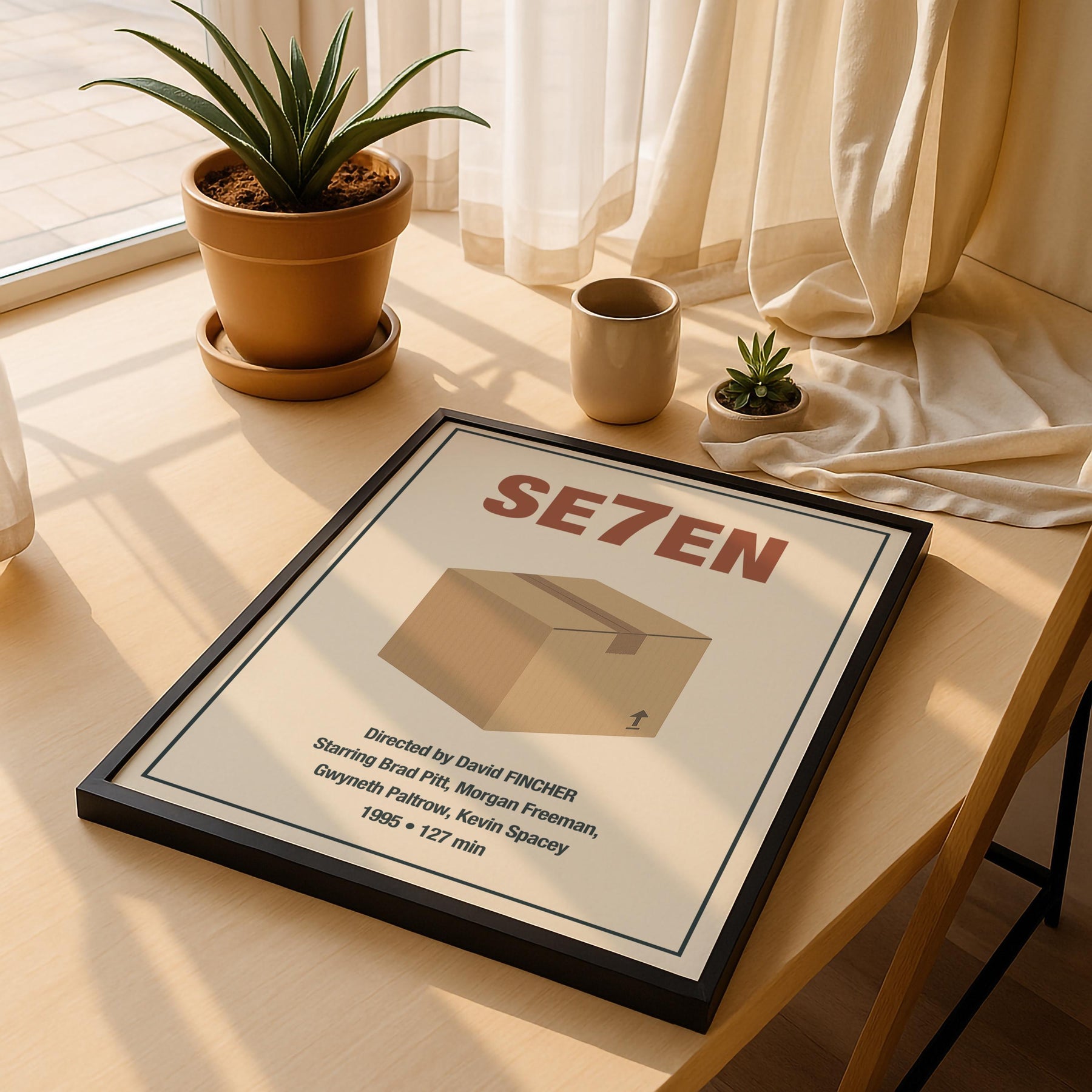 Se7en Minimalist Movie Poster – “What’s in the Box?” - Film Art Cinema Print — image 5