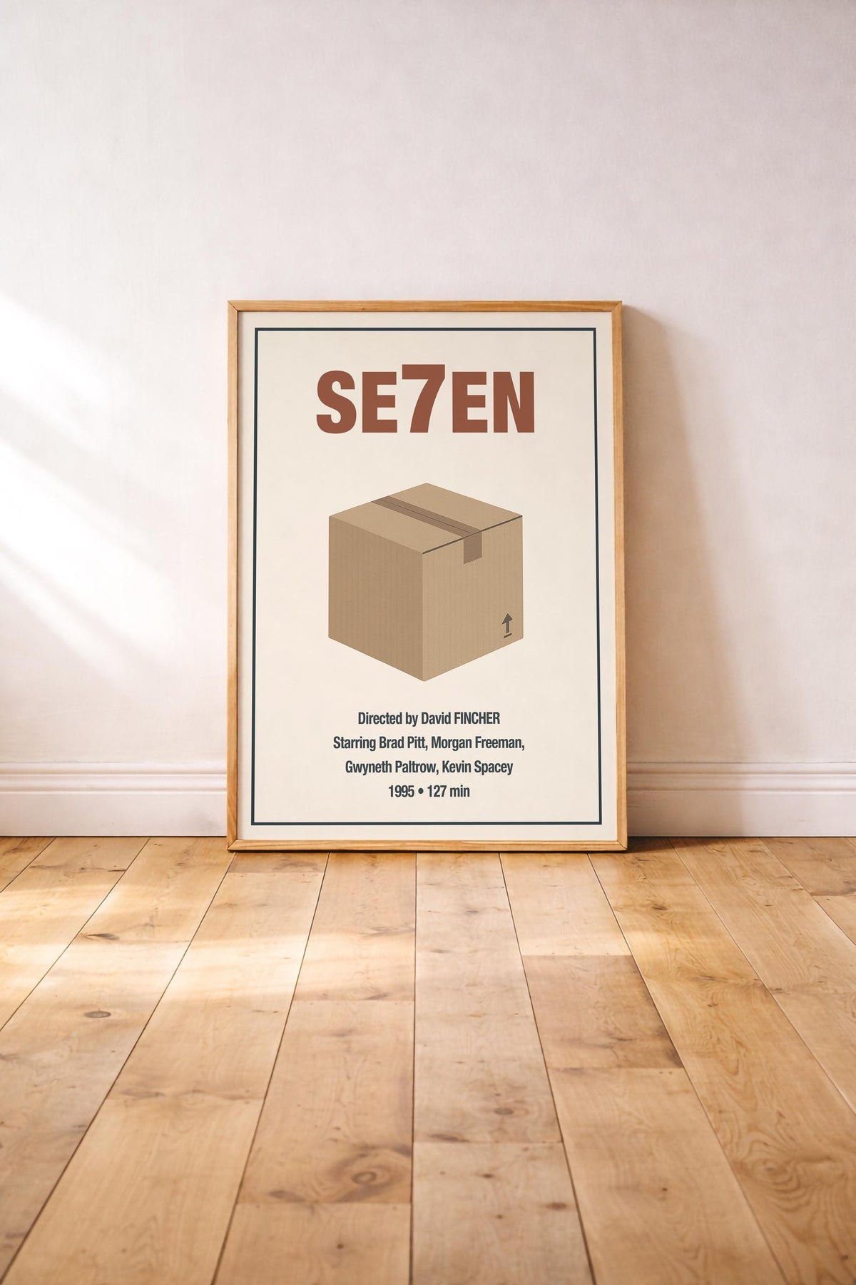 Se7en Minimalist Movie Poster | “What’s in the Box?” | Film Art Cinema Print