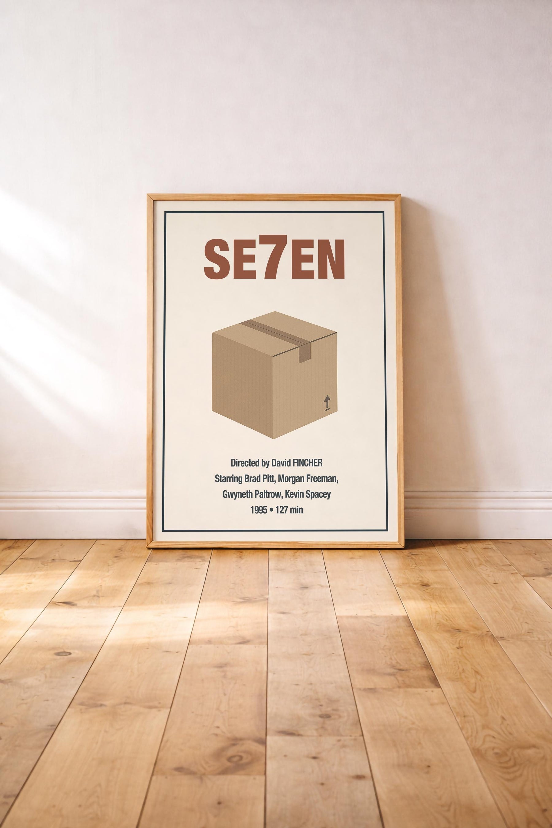 Se7en Minimalist Movie Poster – “What’s in the Box?” - Film Art Cinema Print — image 2