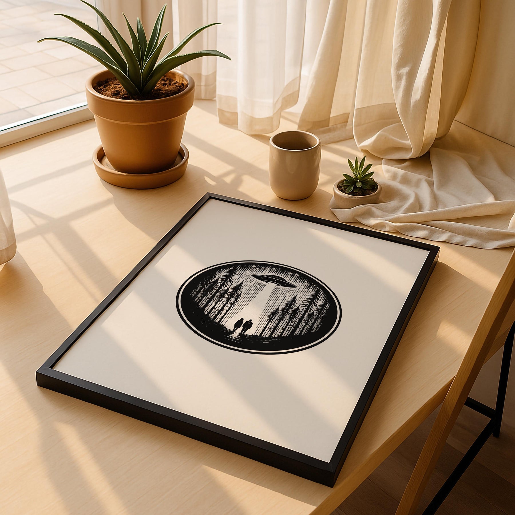 The X-Files Minimalist Sci-Fi TV Location Art Poster – Giclée Wall Art Print — image 5