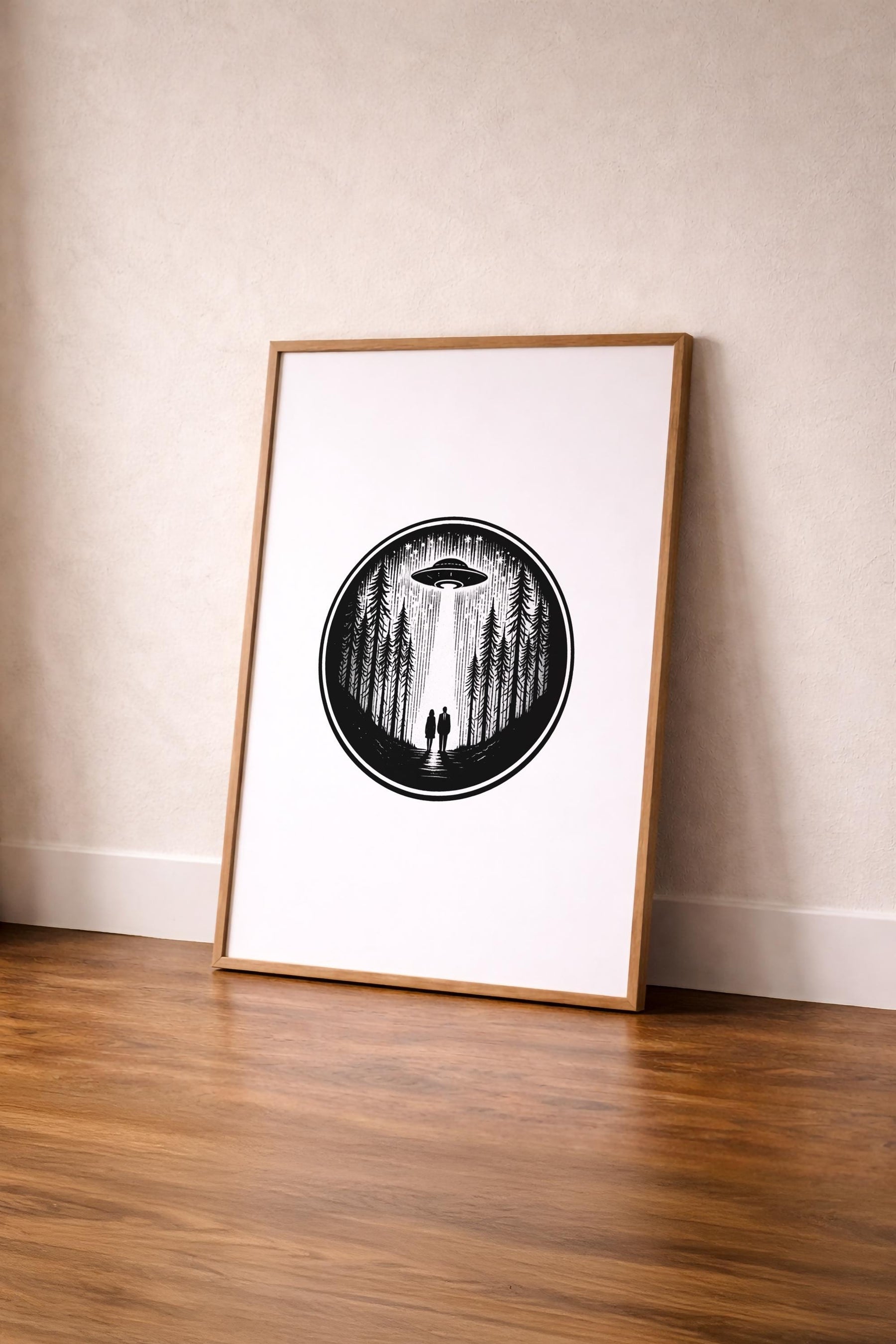The X-Files Minimalist Sci-Fi TV Location Art Poster – Giclée Wall Art Print — image 4