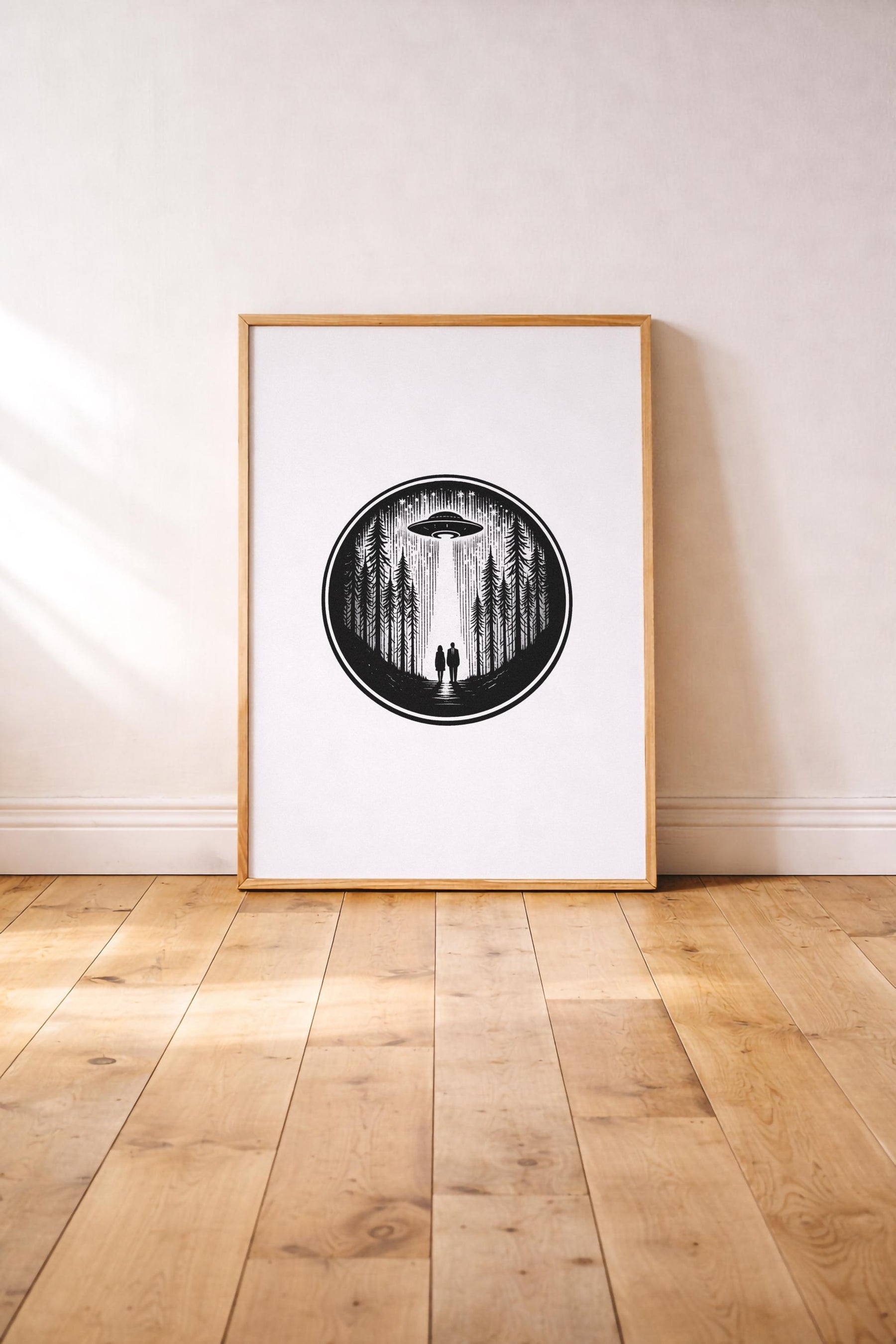 The X-Files Minimalist Sci-Fi TV Location Art Poster – Giclée Wall Art Print — image 2