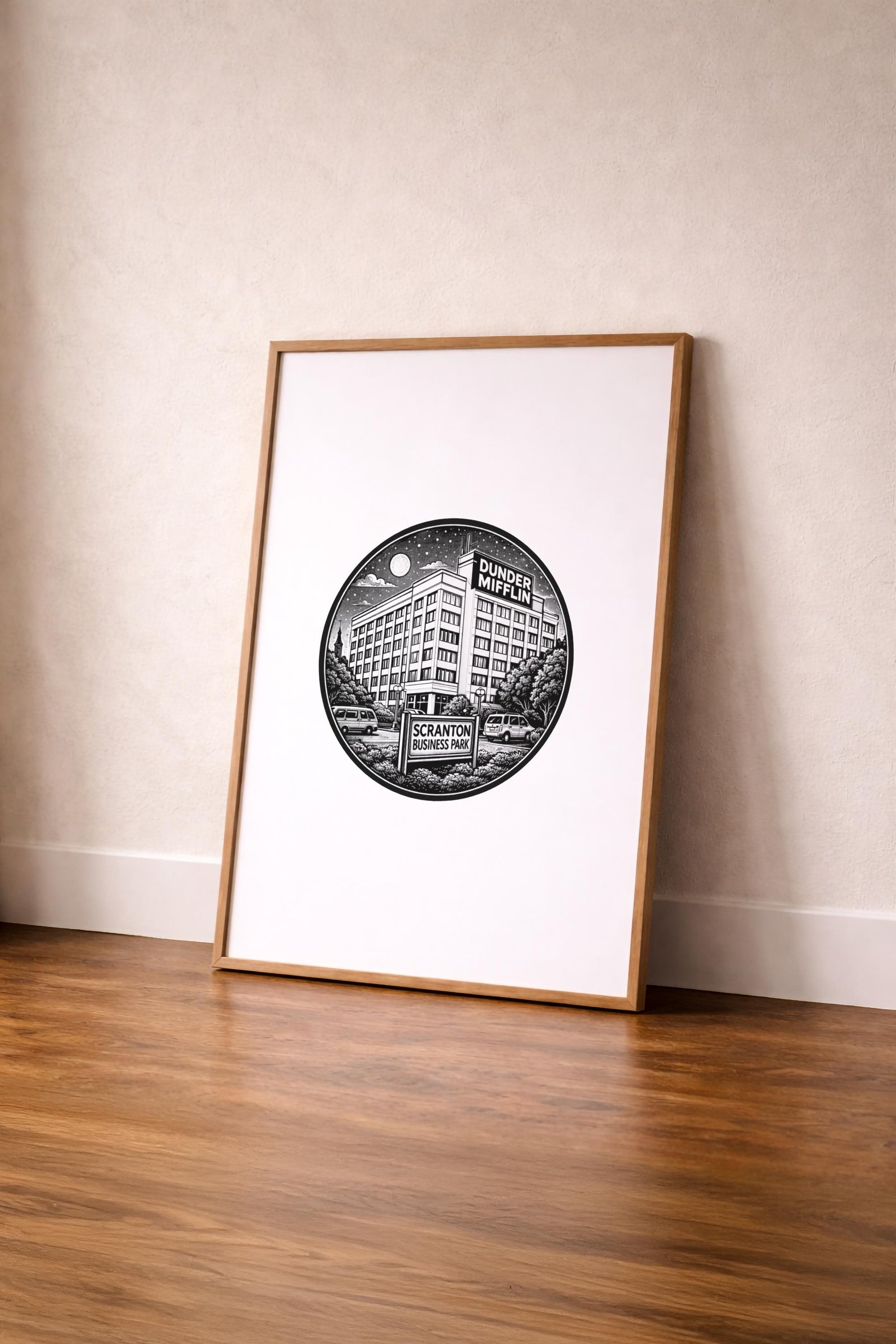 The US Office Minimalist TV Location - Dunder Mifflin Scranton Business Park - Art Poster – Giclée Wall Art Print — image 4