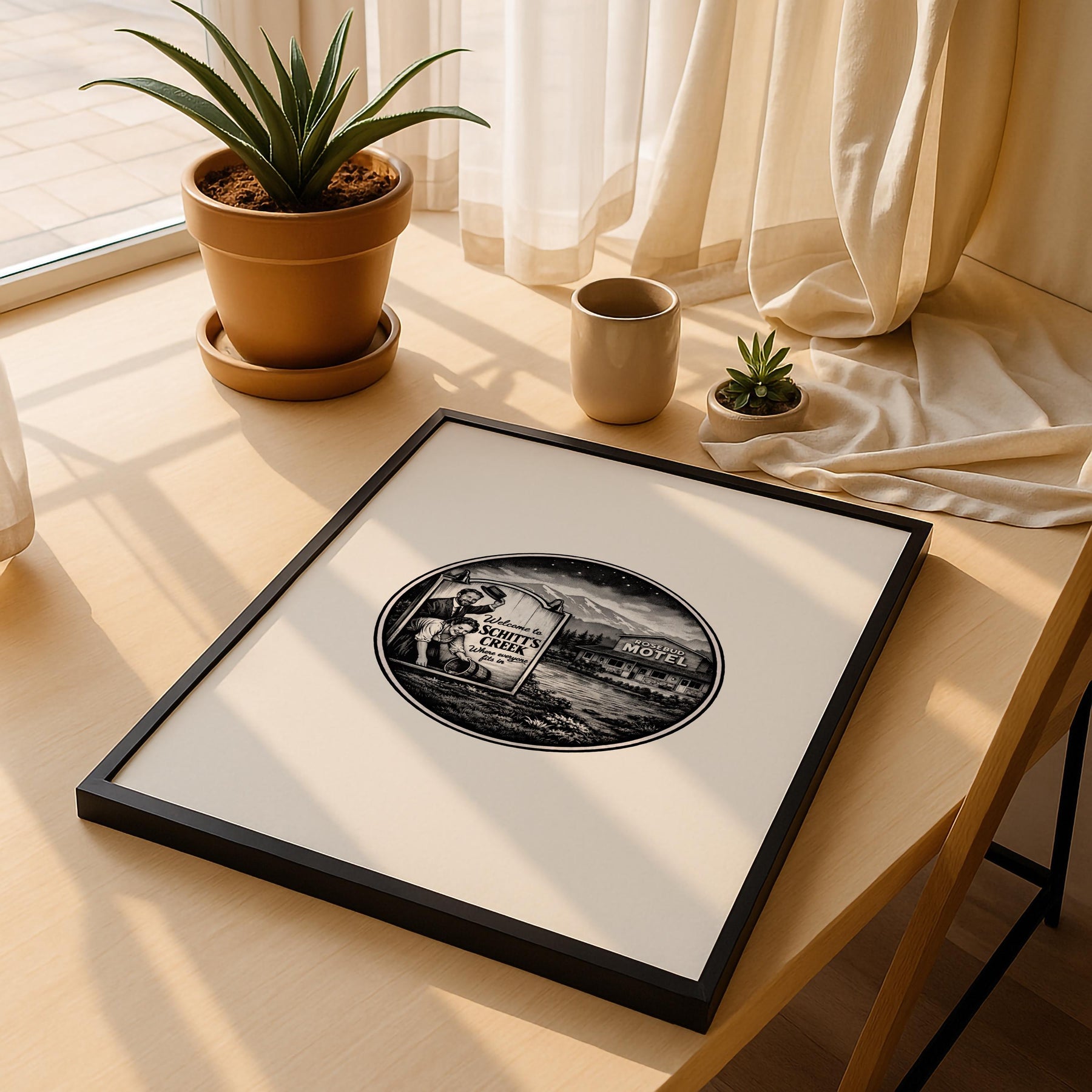 Schitt’s Creek - Welcome to Schitt’s Creek & Rosebud Motel TV Location Art Poster – Giclée Wall Art Print — image 5