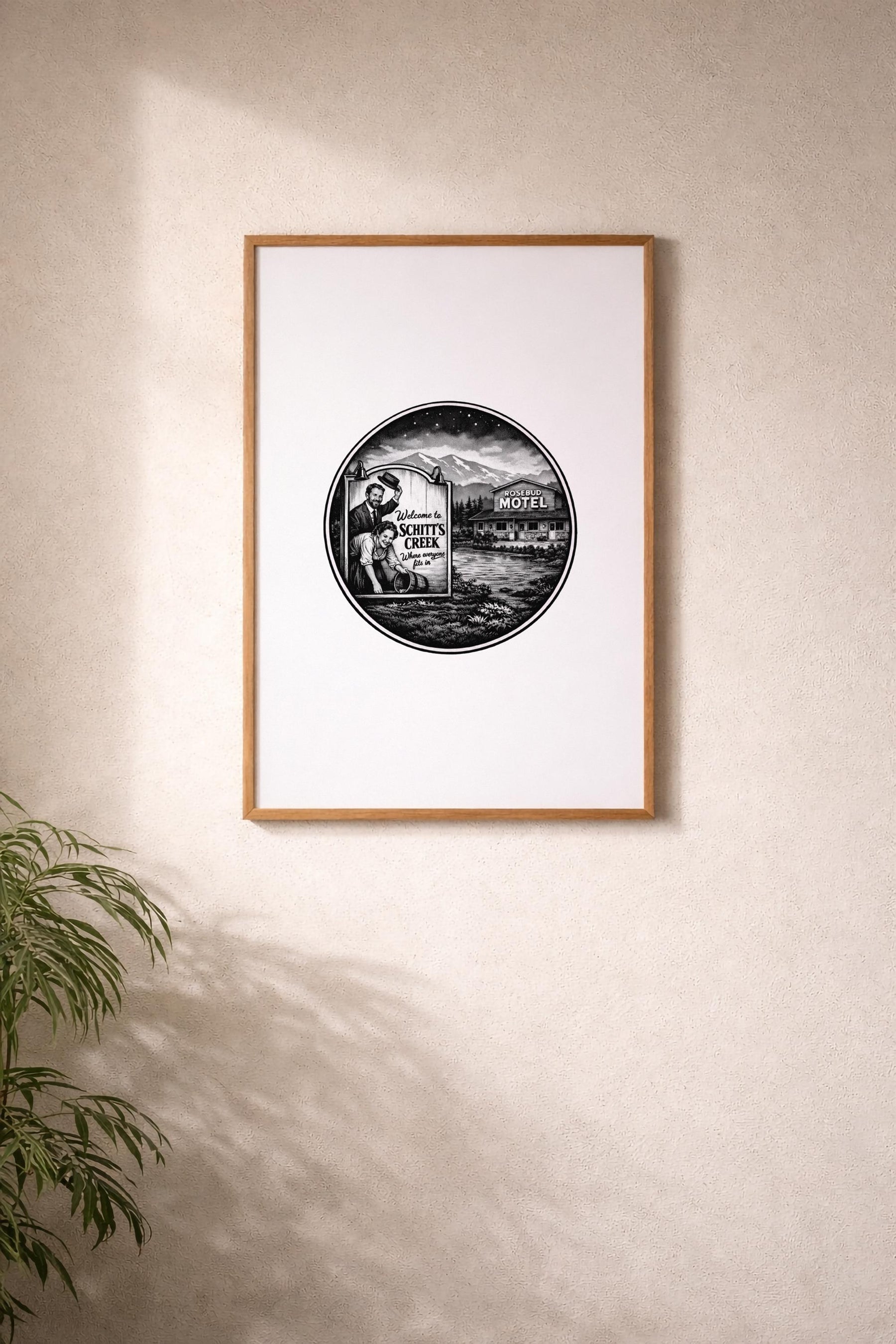 Schitt’s Creek - Welcome to Schitt’s Creek & Rosebud Motel TV Location Art Poster – Giclée Wall Art Print — image 6