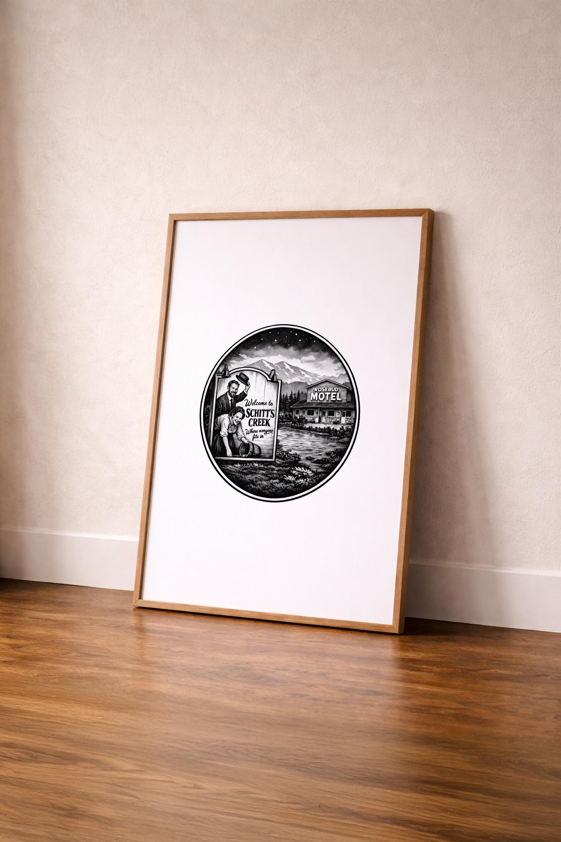 Schitt’s Creek - Welcome to Schitt’s Creek & Rosebud Motel TV Location Art Poster – Giclée Wall Art Print — image 4