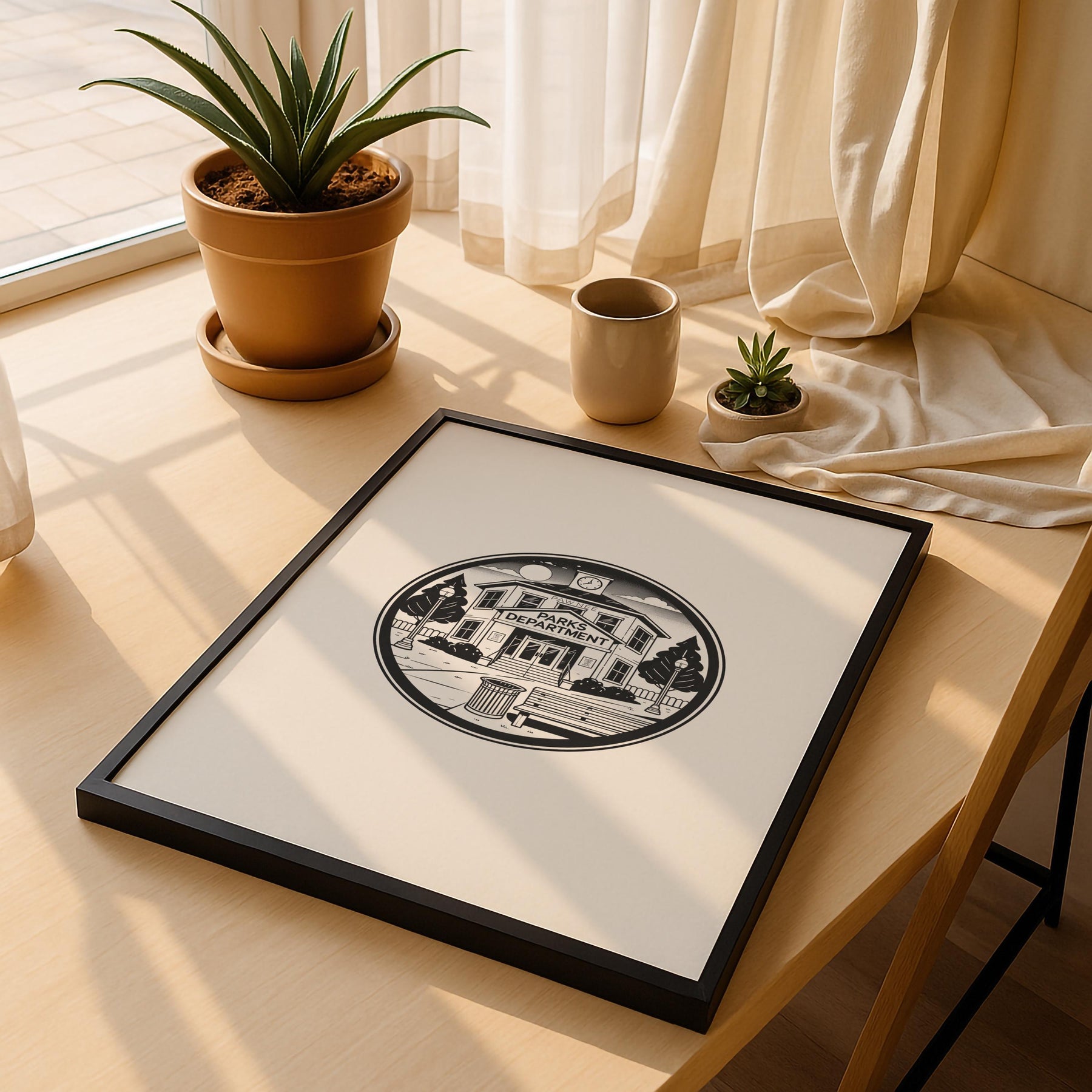 Parks and Recreation Minimalist TV Location - Pawnee Parks Department Art Poster – Giclée Wall Art Print — image 5