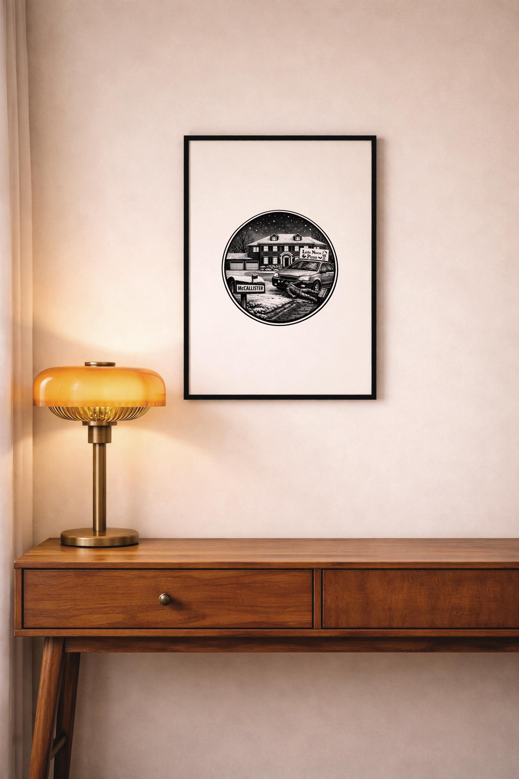 Home Alone Print – McCallister House Movie Location Art Print, Little Nero’s Pizza Minimalist Film Poster, Christmas Movie Wall Art — image 7