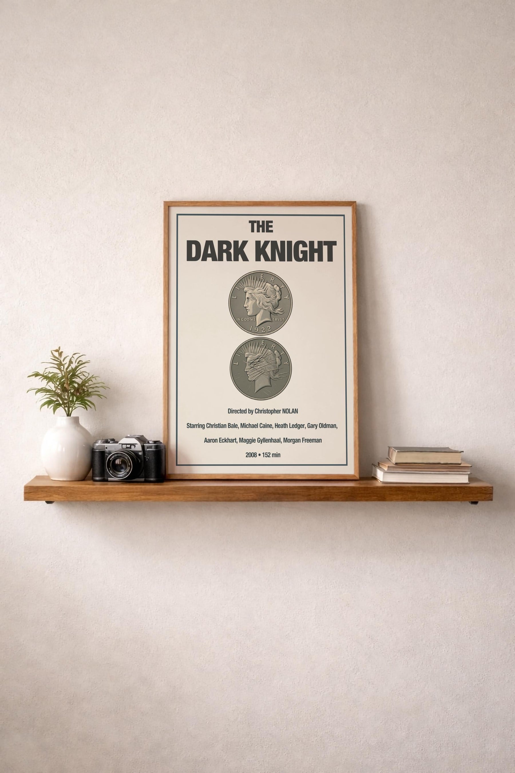 The Dark Knight Minimalist Movie Poster – Harvey Dent/Two Face Coin Film Art Cinema Print — image 8