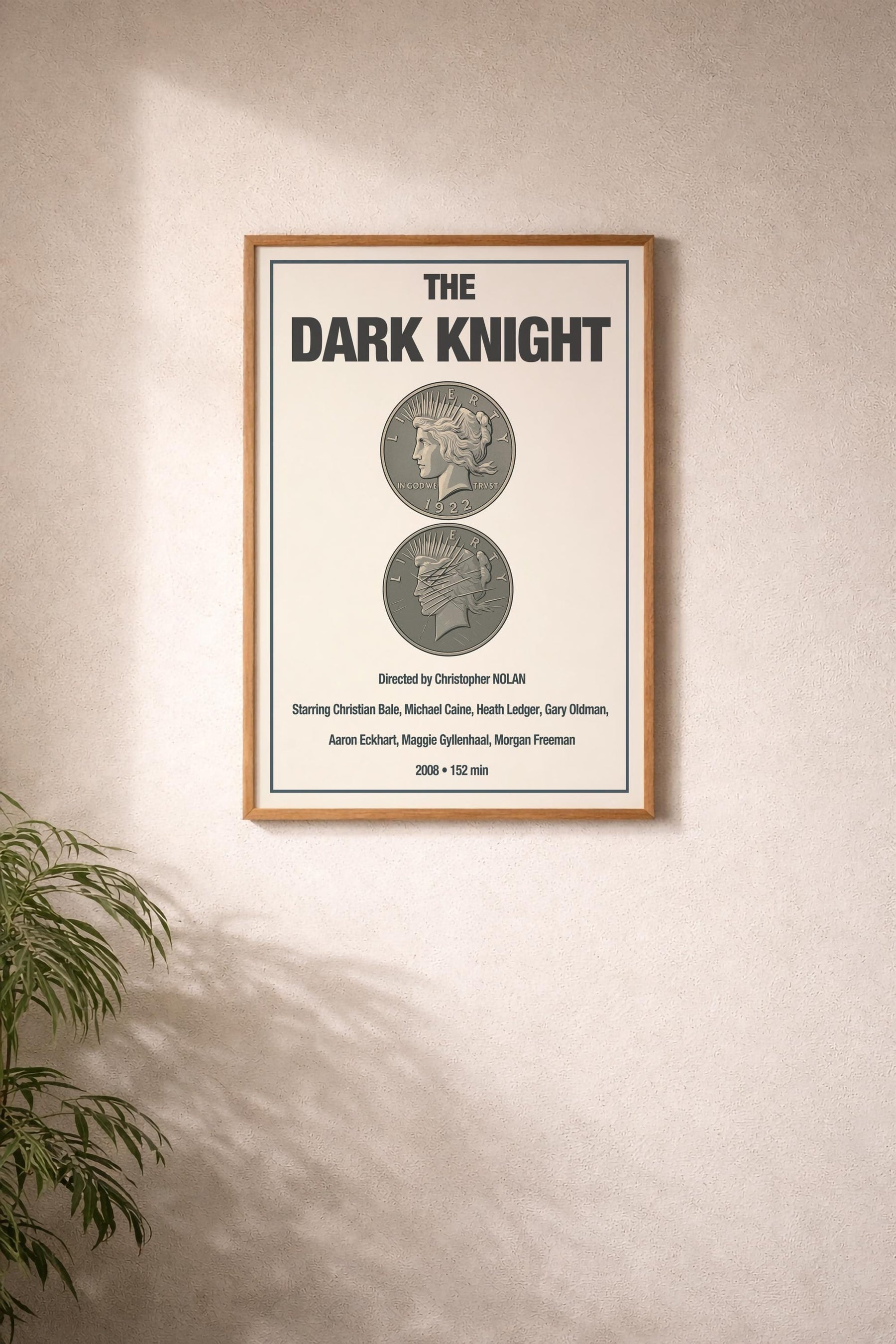The Dark Knight Minimalist Movie Poster – Harvey Dent/Two Face Coin Film Art Cinema Print — image 6