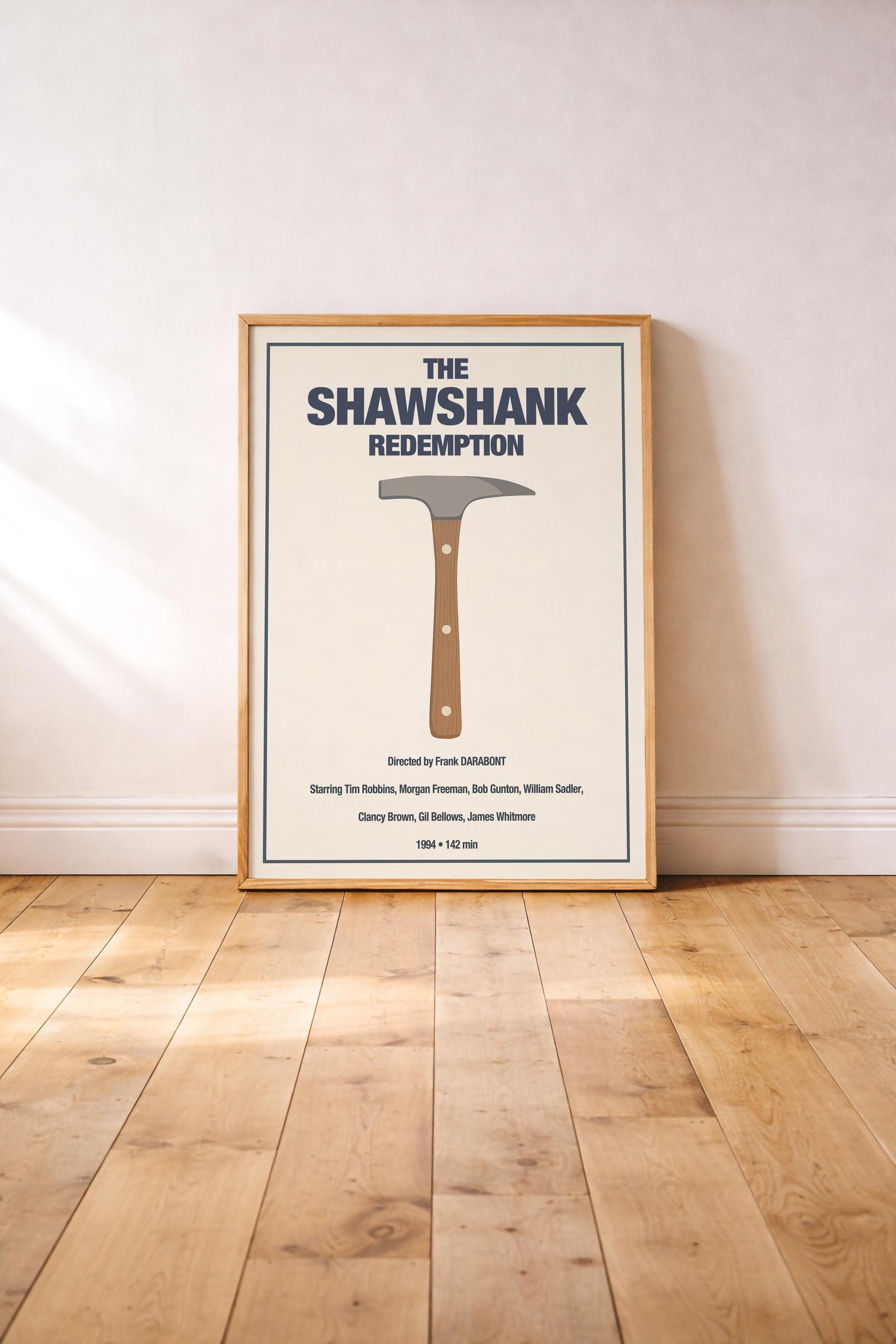 The Shawshank Redemption Minimalist Movie Poster – Rock Hammer Film Art Cinema Print — image 2
