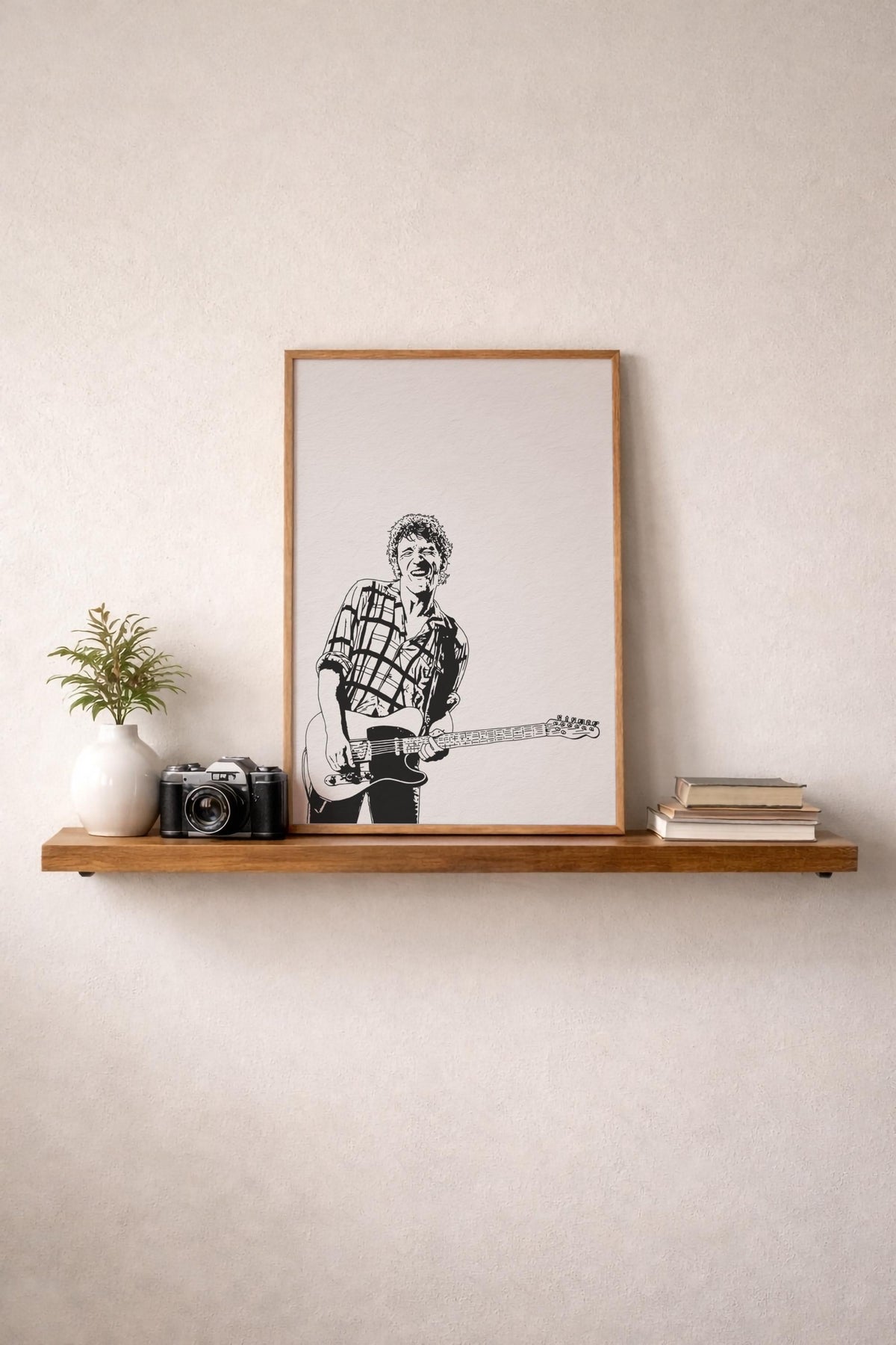 Bruce Springsteen Portrait Giclée Print – The Boss Minimalist Rock Music Icon Wall Art — image 8