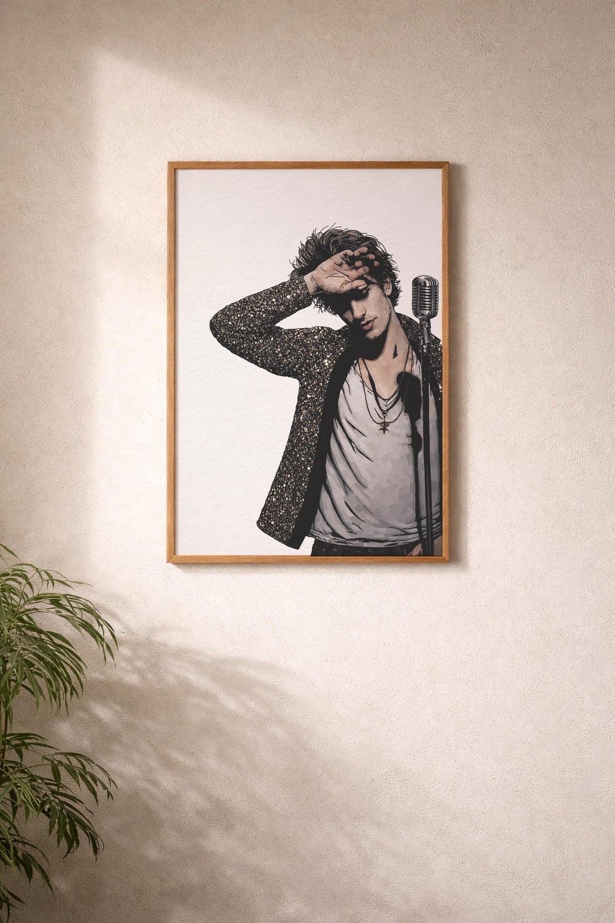 Jeff Buckley Portrait Giclée Print –  Grace Album Cover Minimalist Indie Music Icon Wall Art — image 9