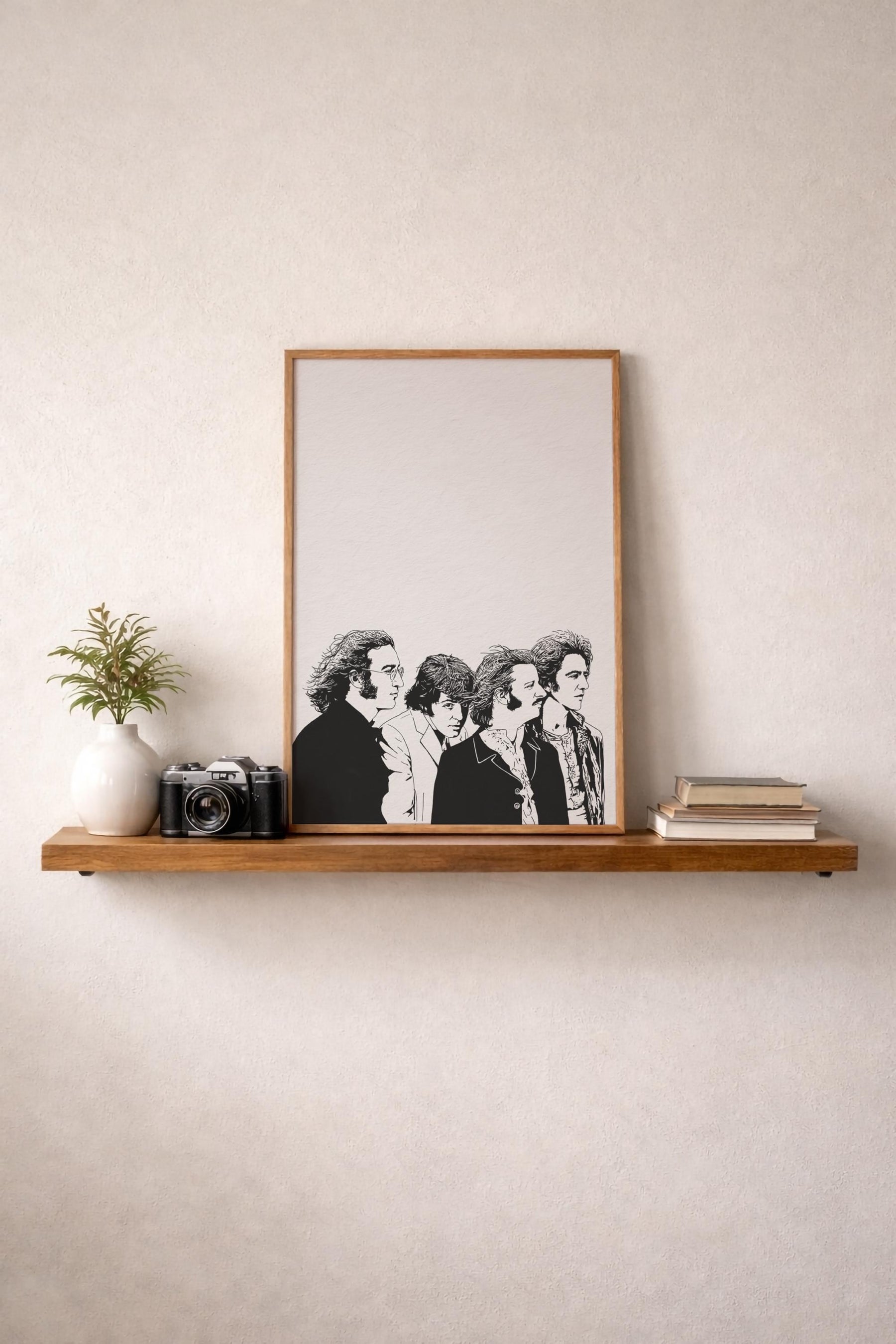 The Beatles Portrait Giclée Print – John Lennon Paul McCartney George Harrison Ringo Starr - Minimalist Classic Rock Band Music Icon Art — image 8