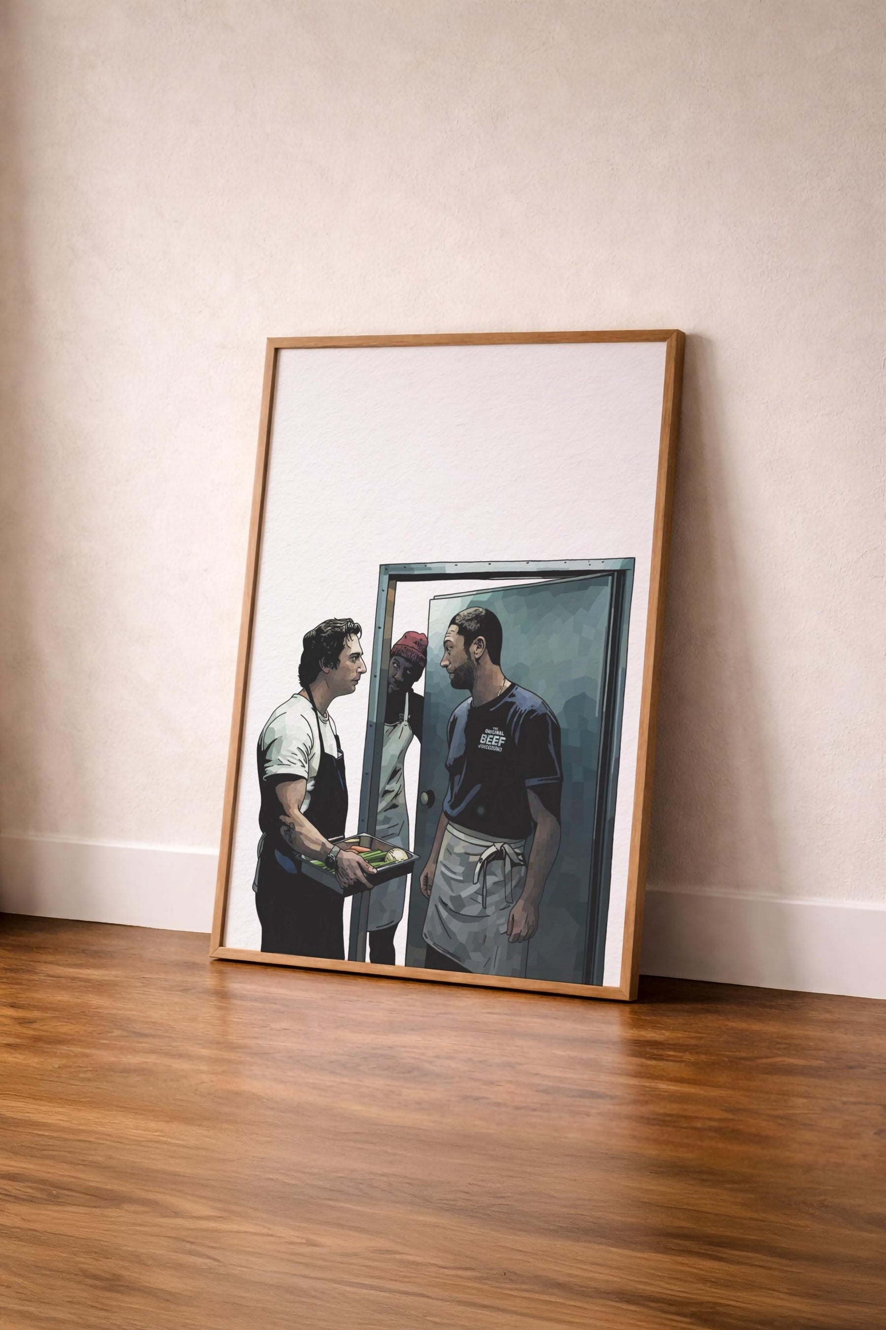 The Bear Portrait Print – Carmy, Richie & Marcus – Kitchen Scene Illustration – Minimalist TV Art (Giclée) — image 7