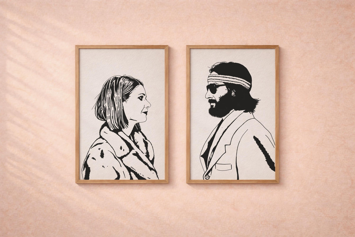 Royal Tenenbaums Art Print Set, Wes Anderson Movie Poster, Margot & Richie — image 8