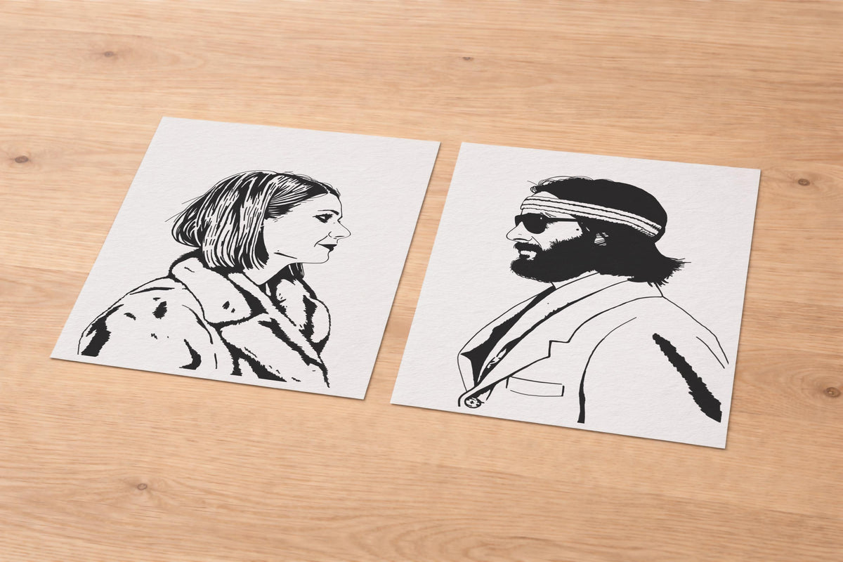 Royal Tenenbaums Art Print Set, Wes Anderson Movie Poster, Margot & Richie — image 6