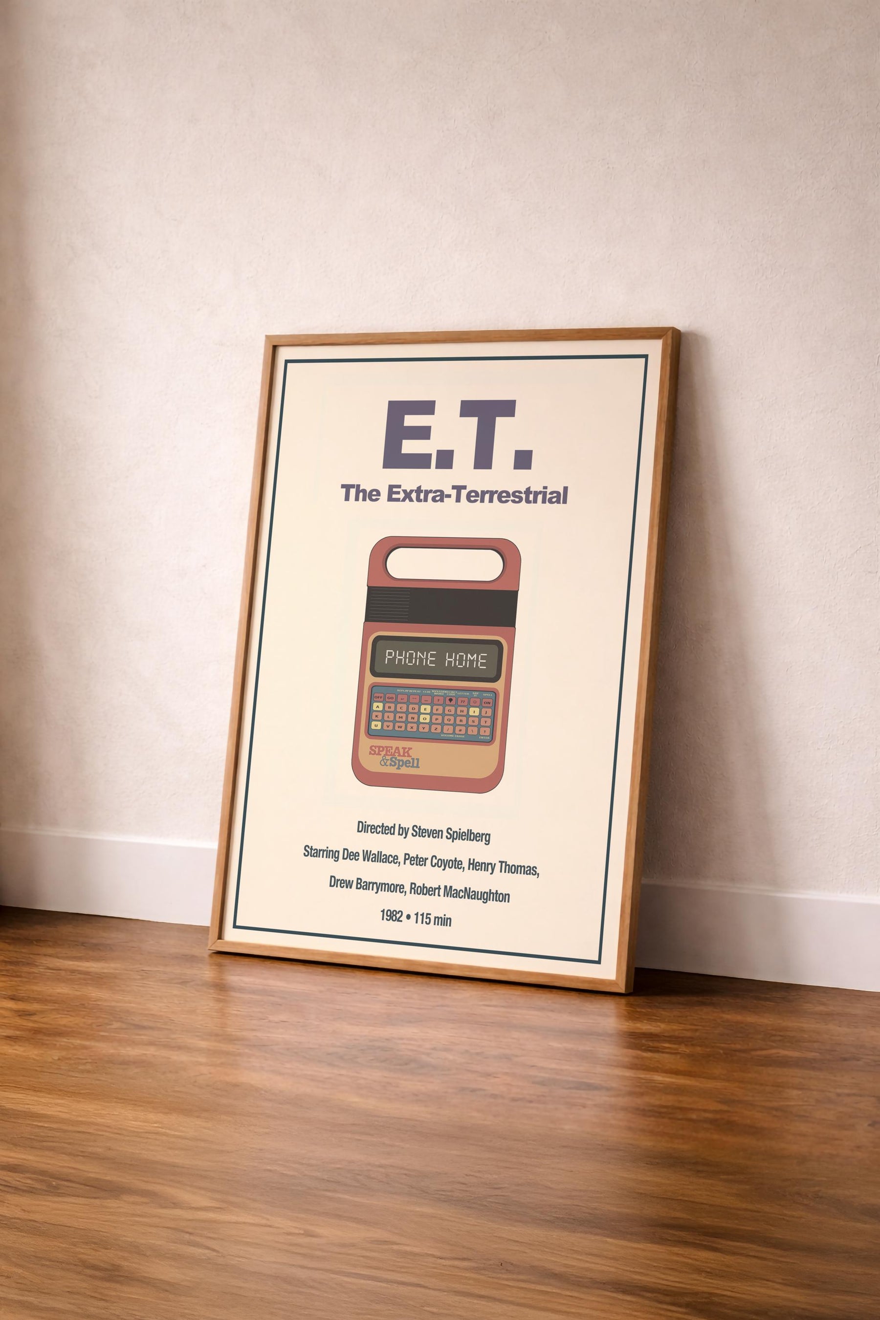 E.T. Minimalist Movie Poster – Retro Sci-Fi Film Print, 80s Movie Art – Giclée Cinema Wall Decor — image 4