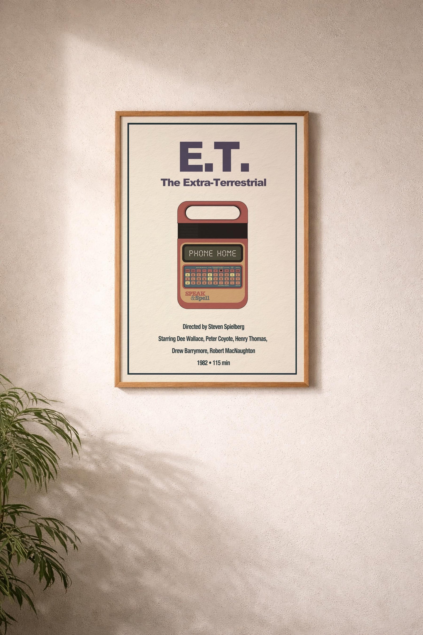E.T. Minimalist Movie Poster – Retro Sci-Fi Film Print, 80s Movie Art – Giclée Cinema Wall Decor — image 6