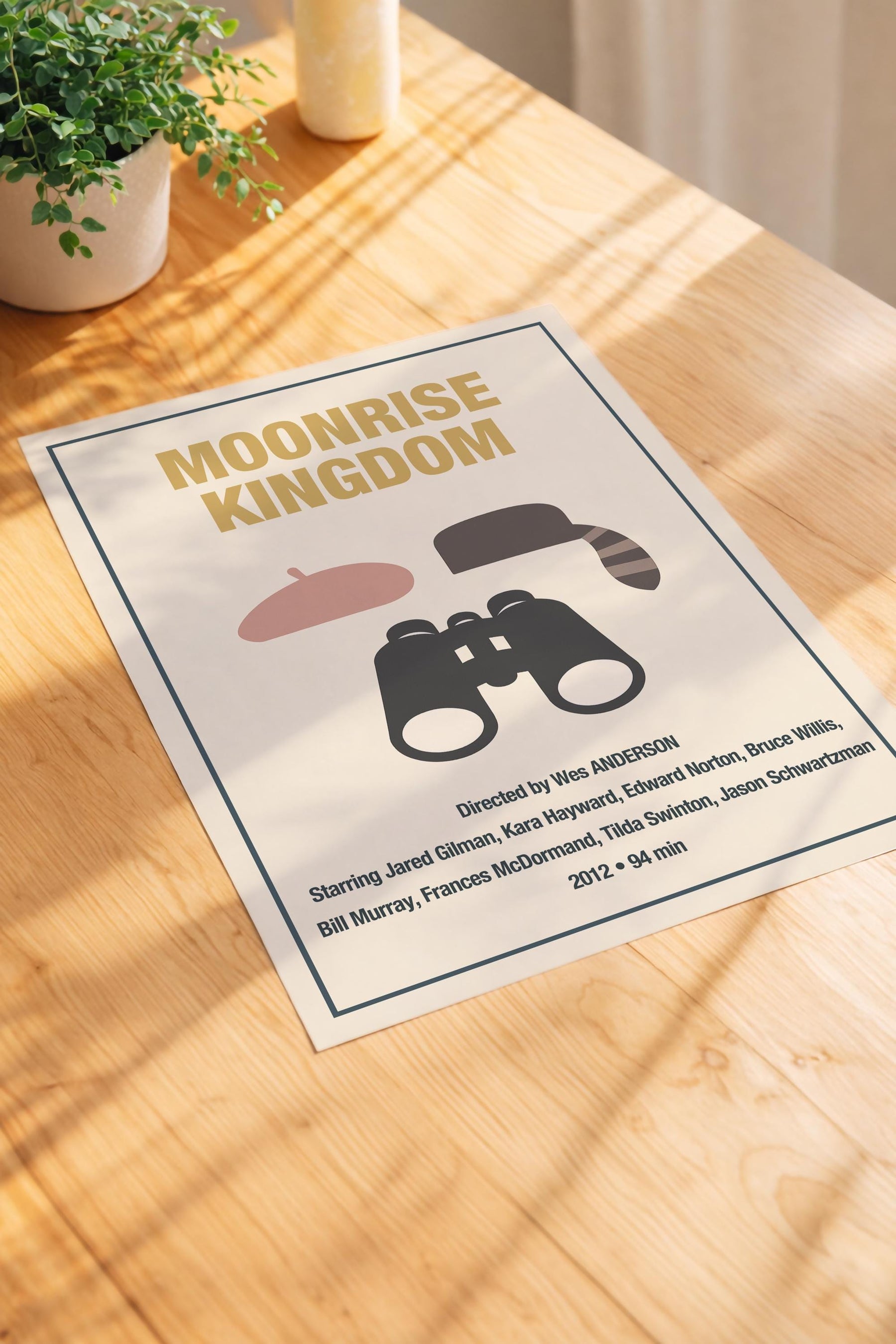 Moonrise Kingdom Minimalist Movie Poster – Indie Film Art Cinema Print — image 3