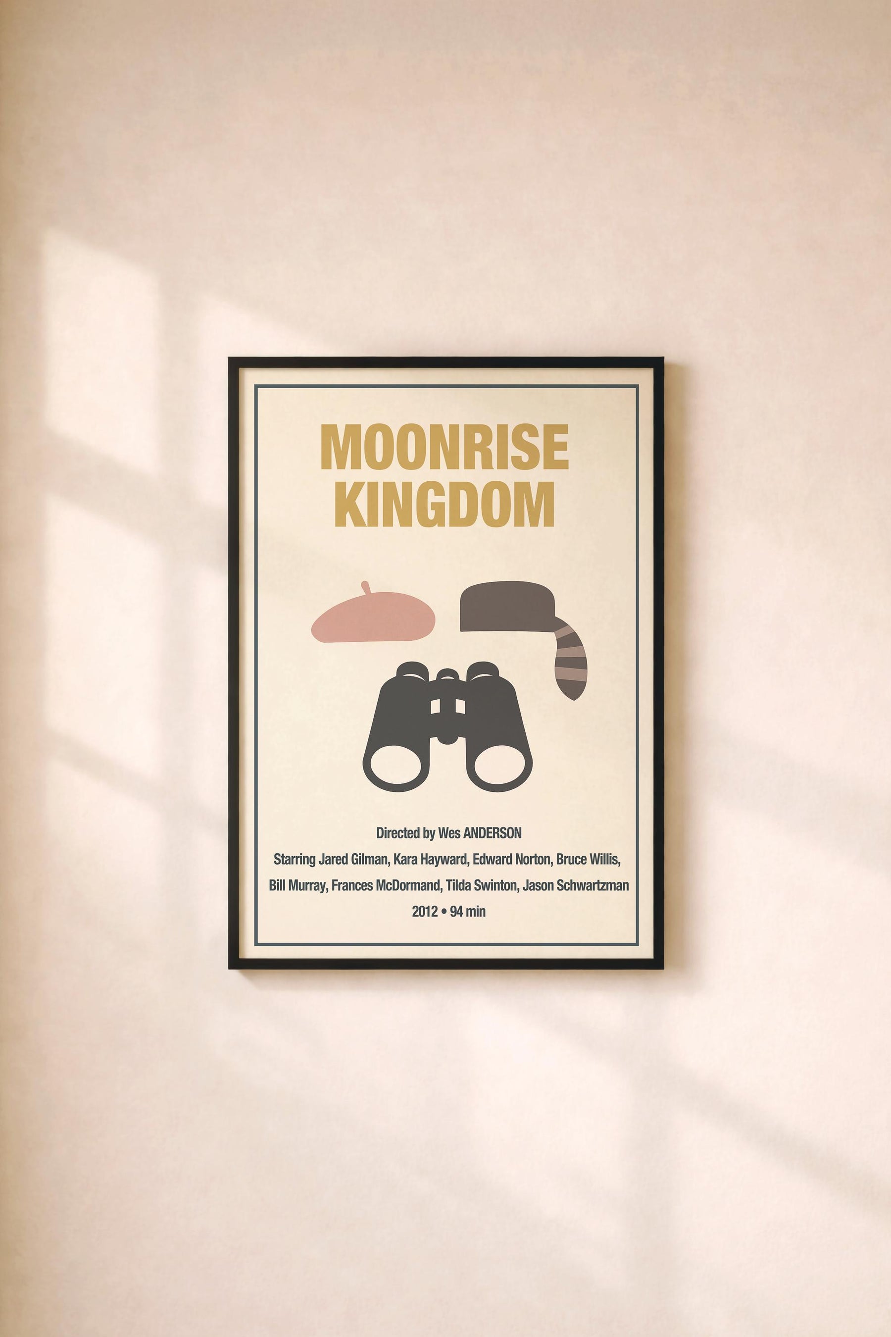 Moonrise Kingdom Minimalist Movie Poster – Indie Film Art Cinema Print