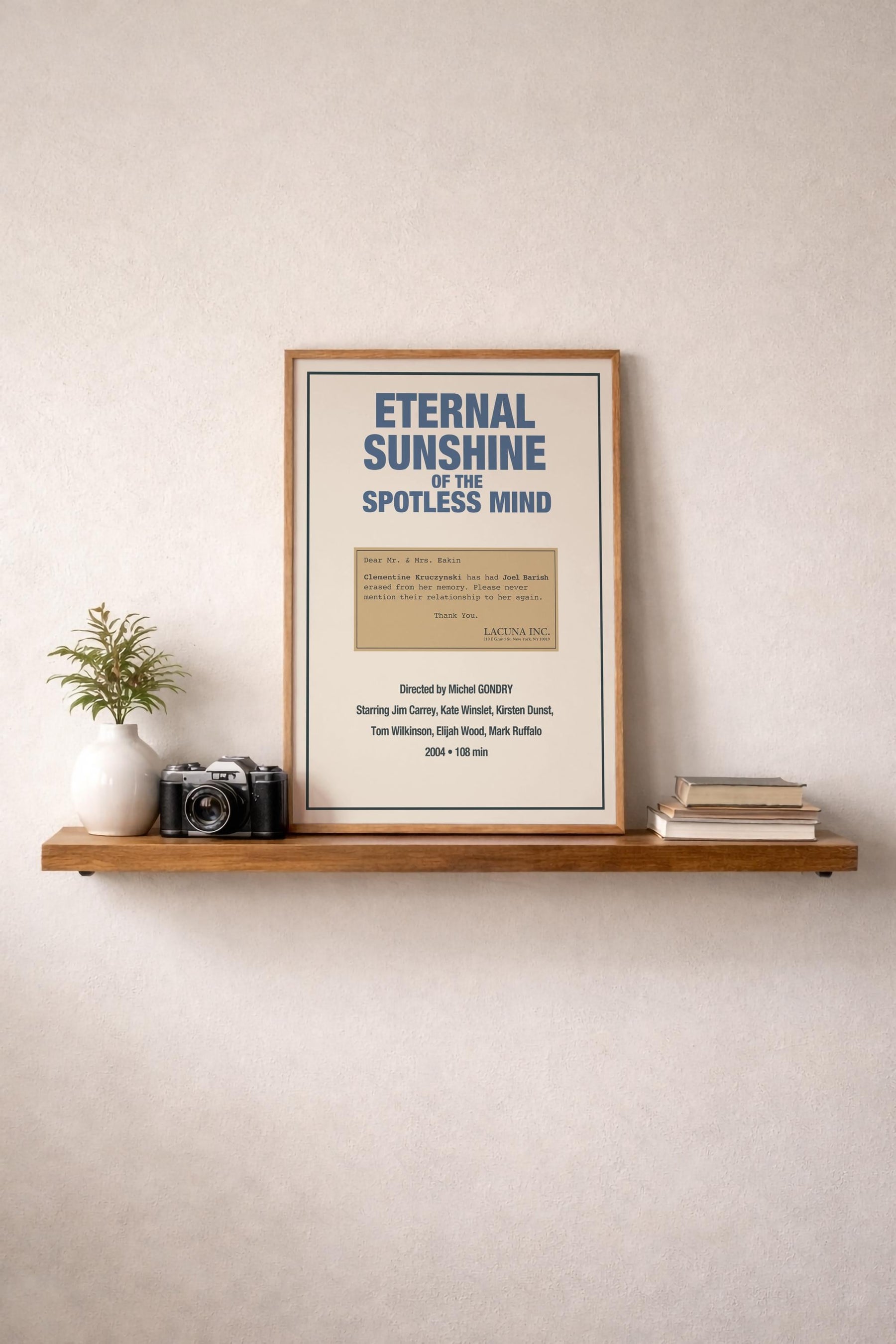 Eternal Sunshine Of The Spotless Mind Minimalist Movie Poster – Lacuna Inc Letter Illustration, Indie Film Print – Giclée Cinema Wall Art — image 8
