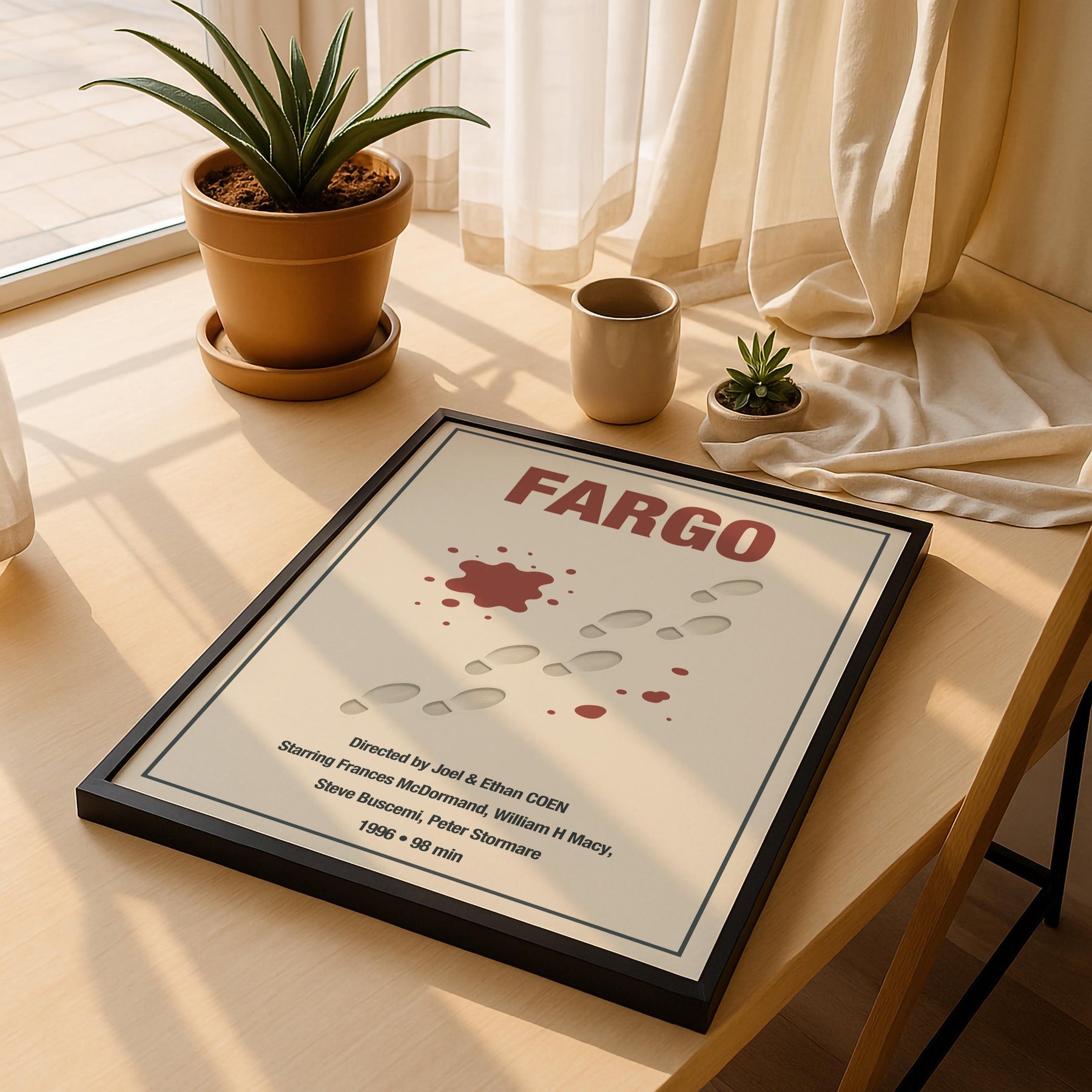 Fargo Minimalist Movie Poster – Coen Brothers Film Print – Giclée Cinema Wall Art — image 4