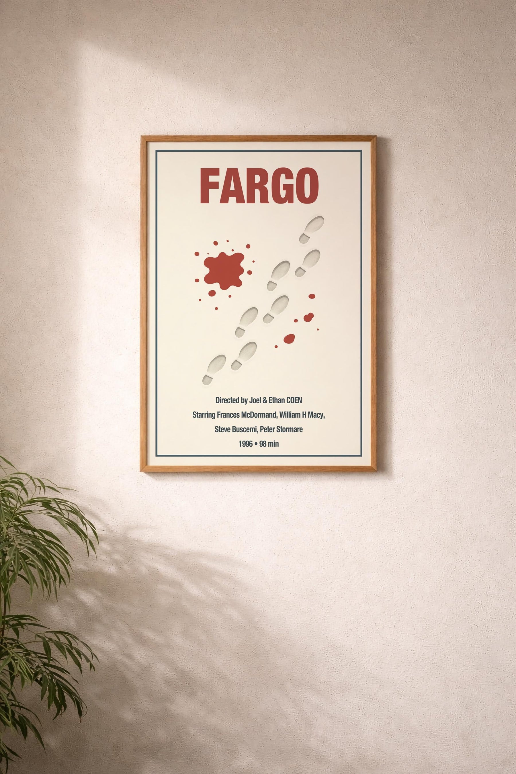 Fargo Minimalist Movie Poster – Coen Brothers Film Print – Giclée Cinema Wall Art — image 6