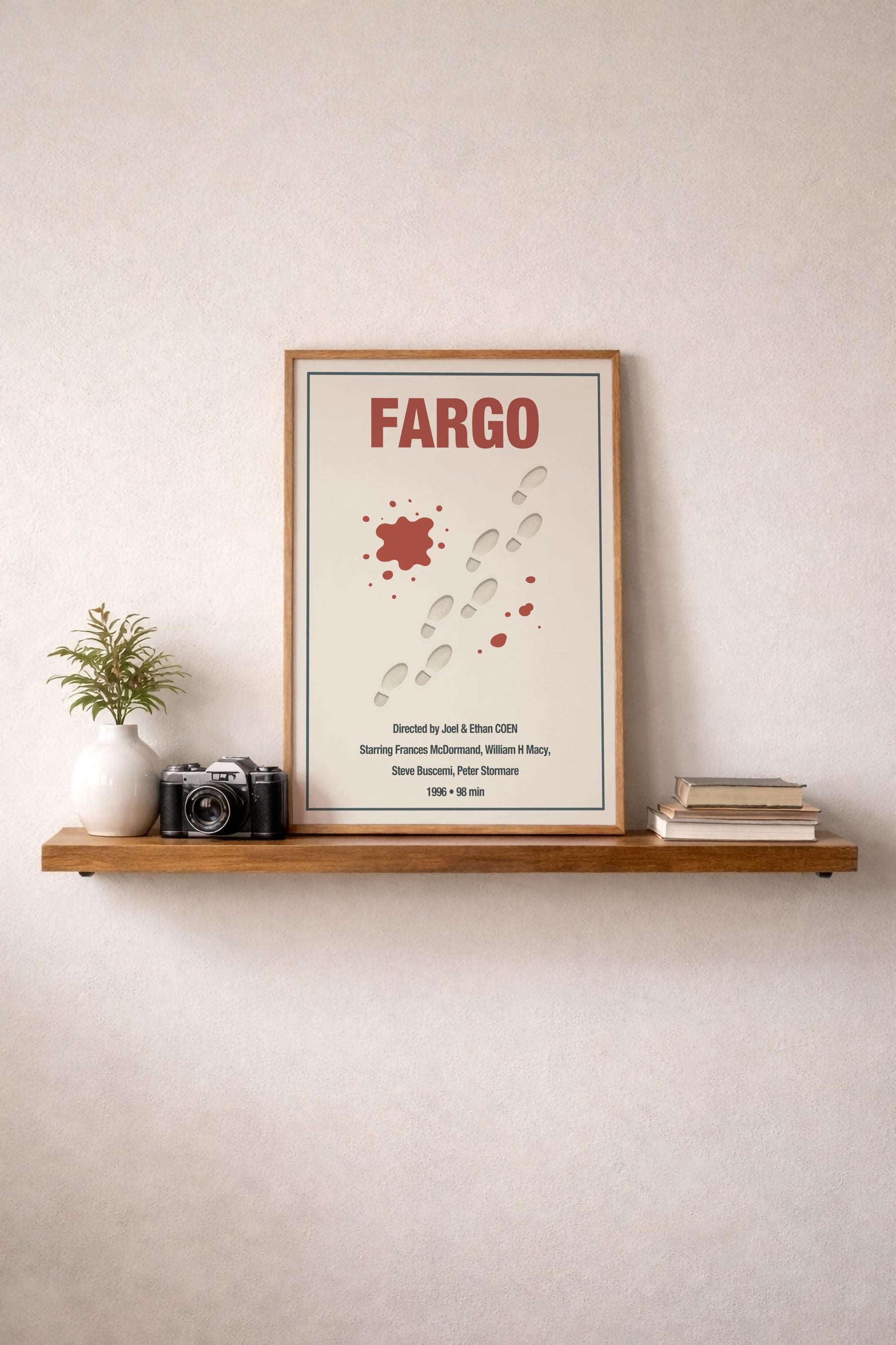 Fargo Minimalist Movie Poster – Coen Brothers Film Print – Giclée Cinema Wall Art — image 8