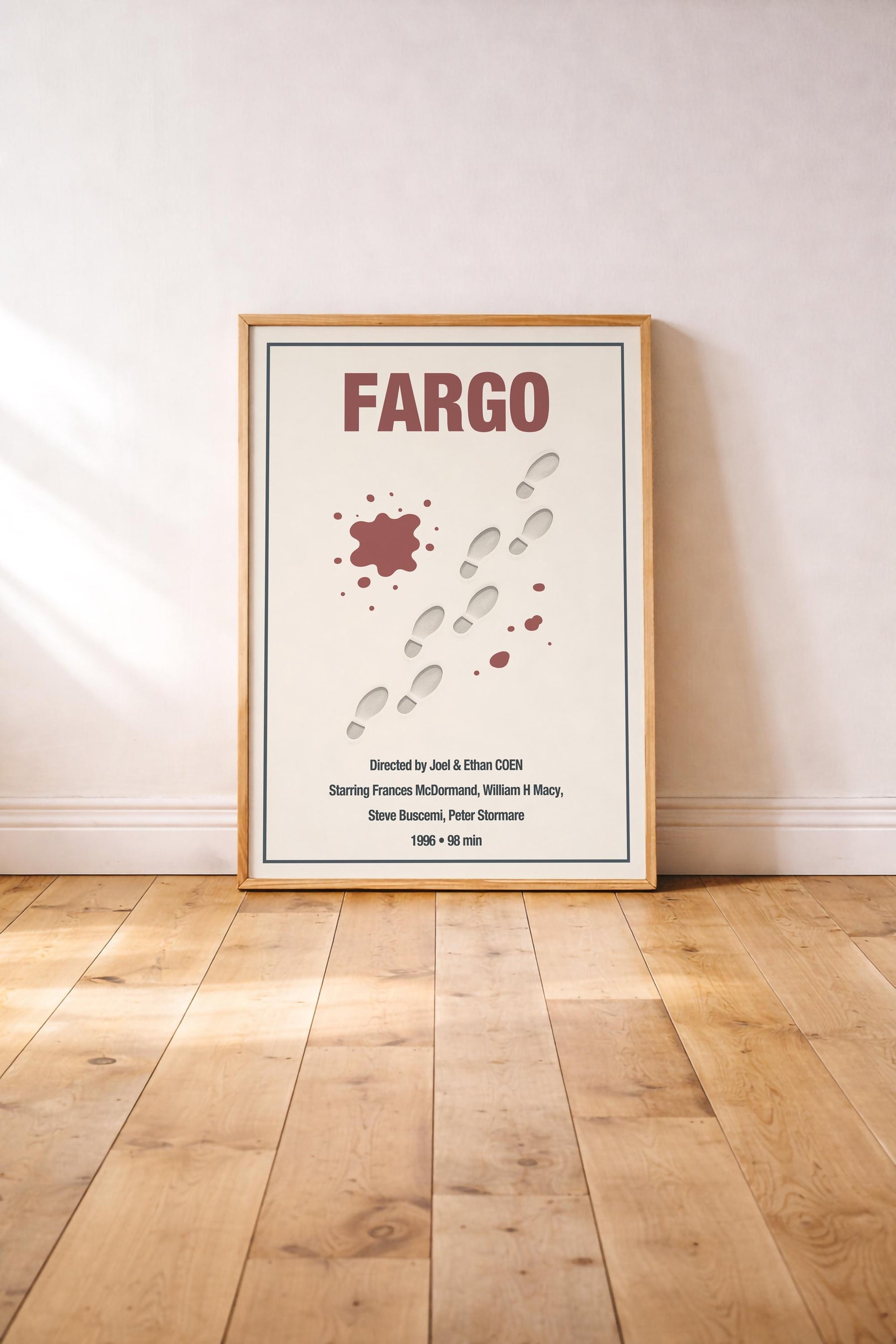 Fargo Minimalist Movie Poster – Coen Brothers Film Print – Giclée Cinema Wall Art — image 2