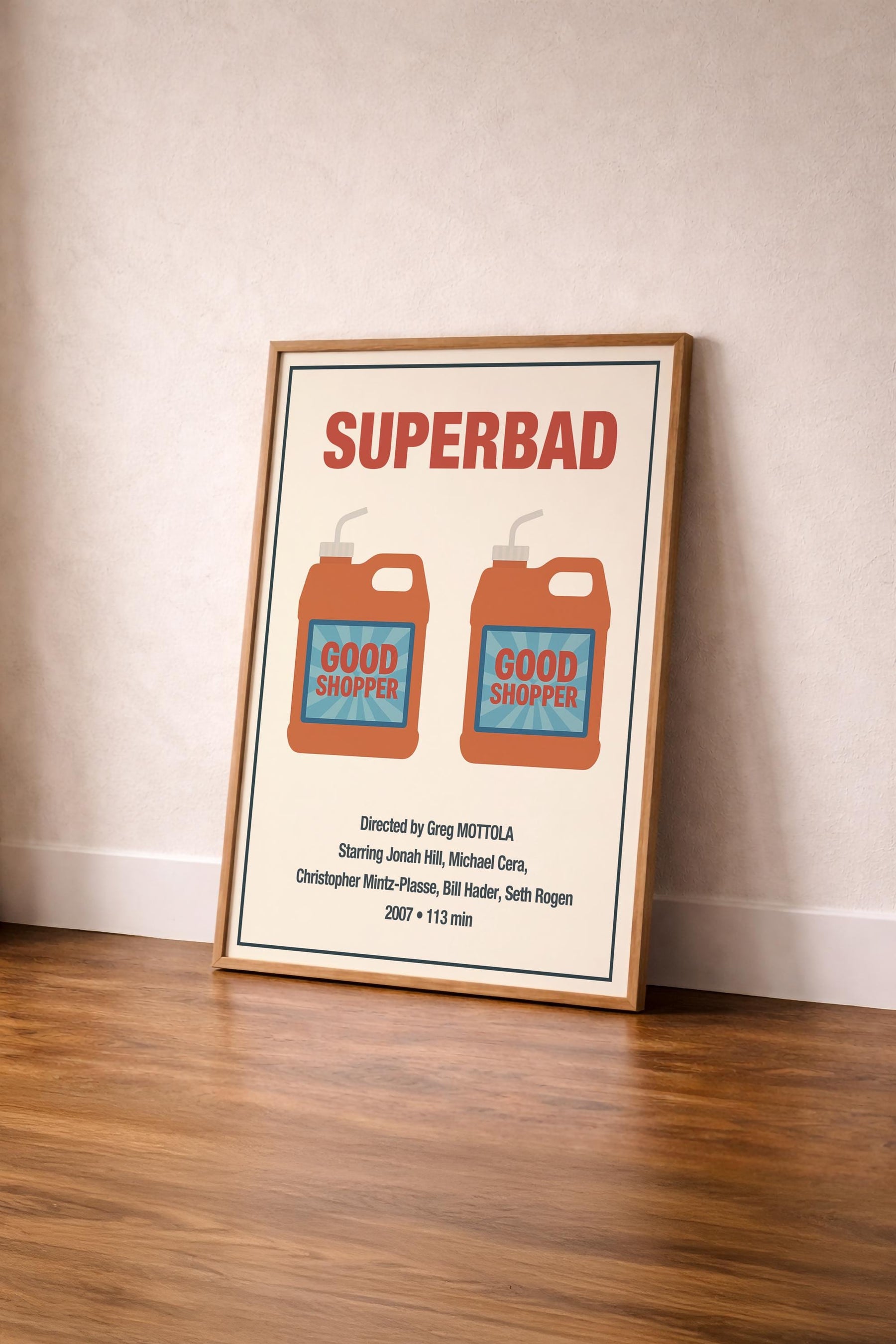 Superbad Movie Poster – Good Shopper Detergent Illustration, Cult Comedy Film Art Print — image 4