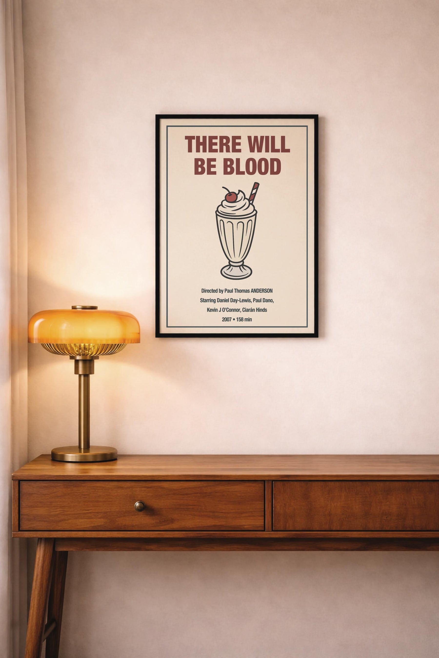 There Will be Blood Minimalist Movie Poster – Milkshake Illustration - Paul Thomas Anderson Film Print – Giclée Cinema Wall Art — image 7