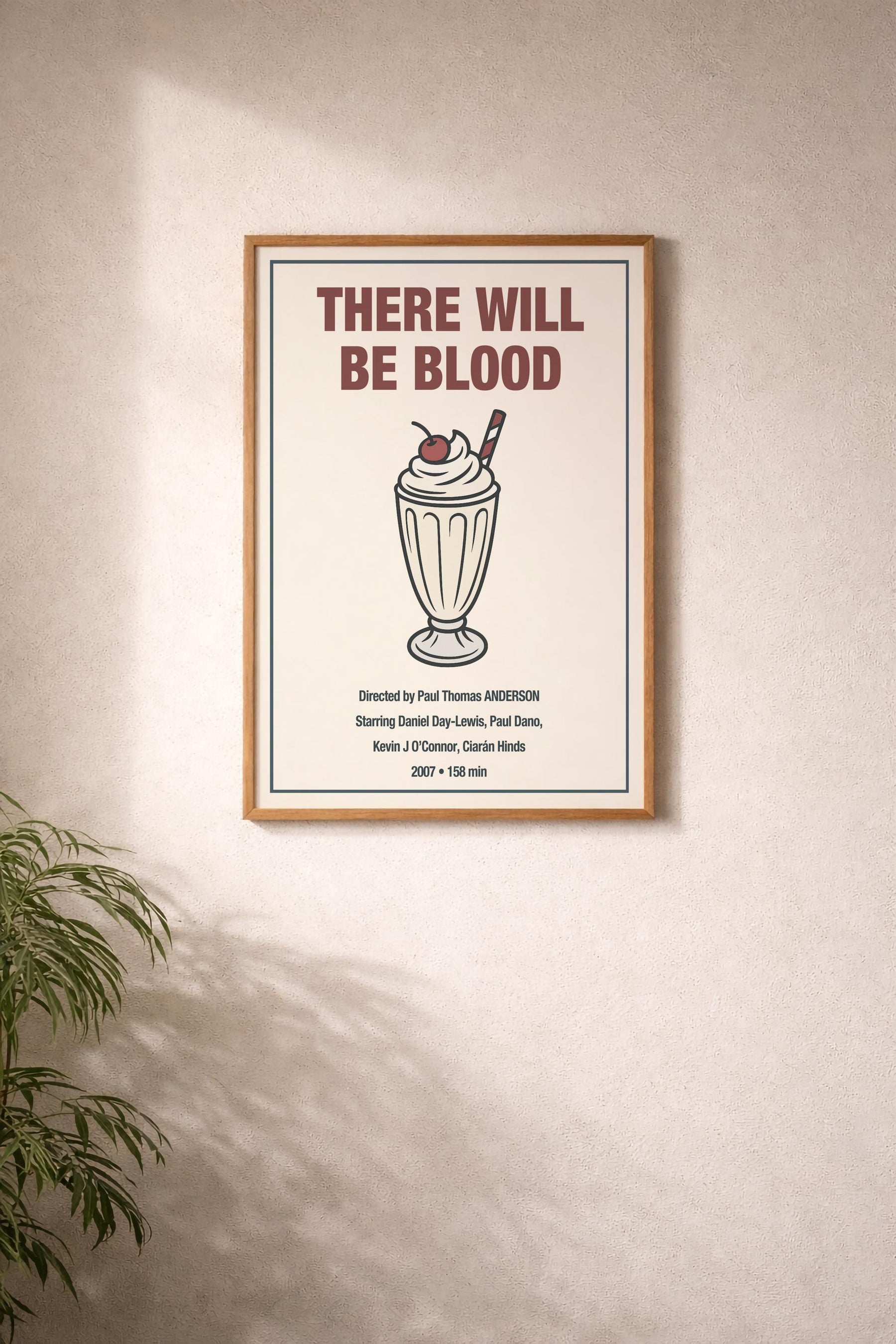 There Will be Blood Minimalist Movie Poster – Milkshake Illustration - Paul Thomas Anderson Film Print – Giclée Cinema Wall Art — image 6