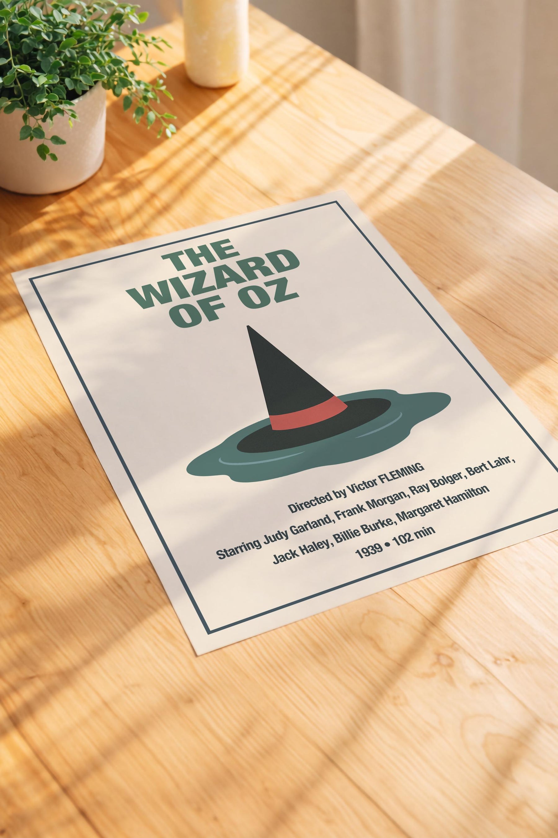 Wizard of Oz Minimalist Movie Poster – Wicked Witch Hat Cinema Print — image 3