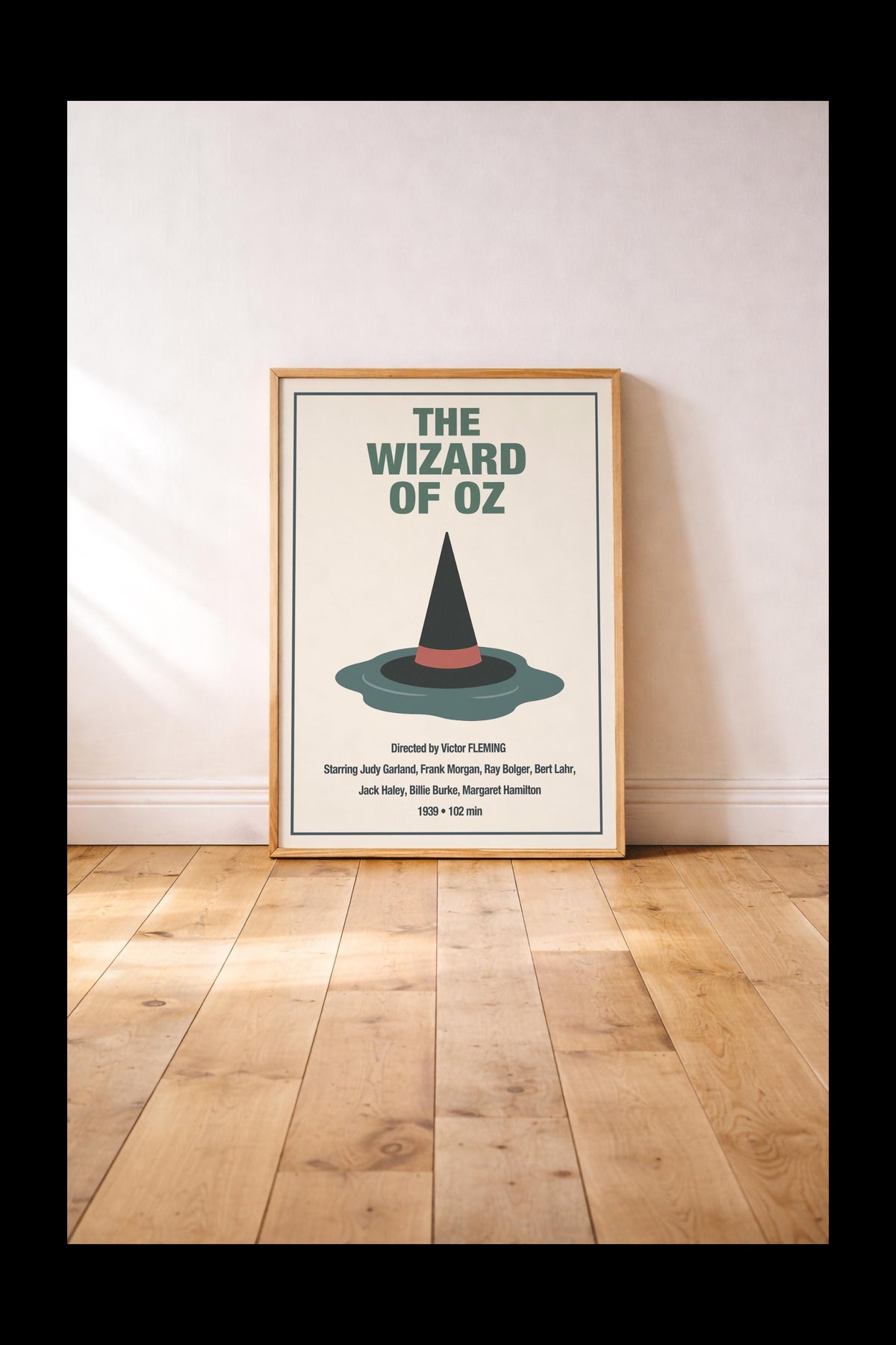Wizard of Oz Minimalist Movie Poster | Wicked Witch Hat Cinema Print