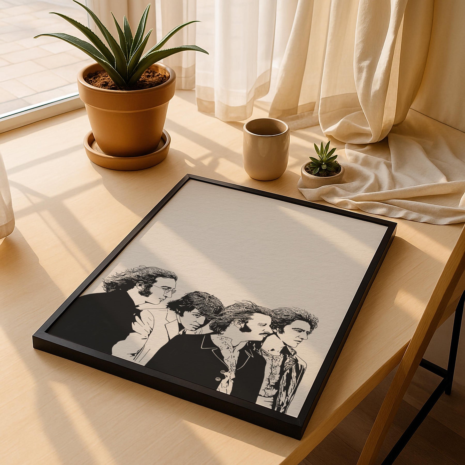 The Beatles Portrait Giclée Print – John Lennon Paul McCartney George Harrison Ringo Starr - Minimalist Classic Rock Band Music Icon Art — image 5