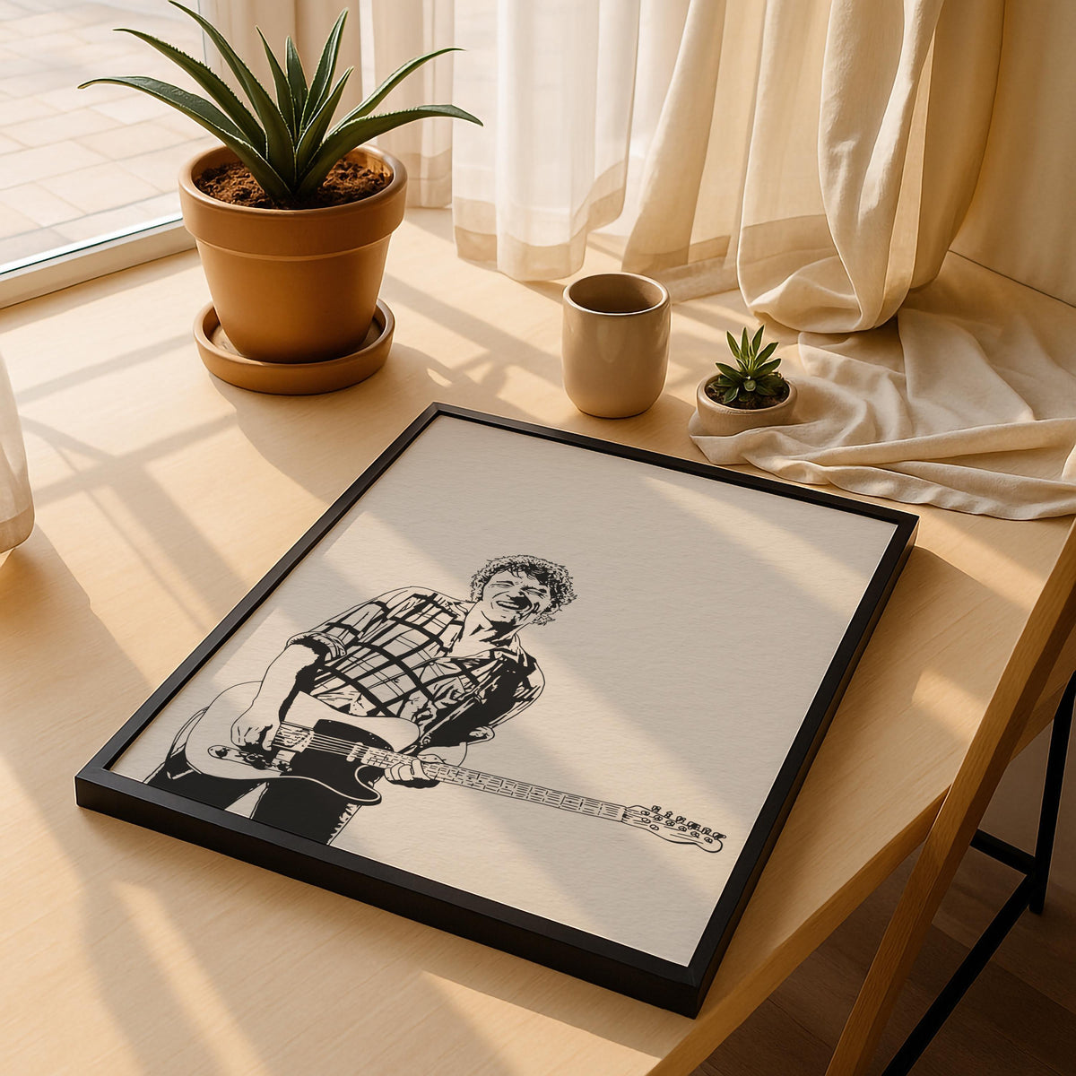 Bruce Springsteen Portrait Giclée Print – The Boss Minimalist Rock Music Icon Wall Art — image 5