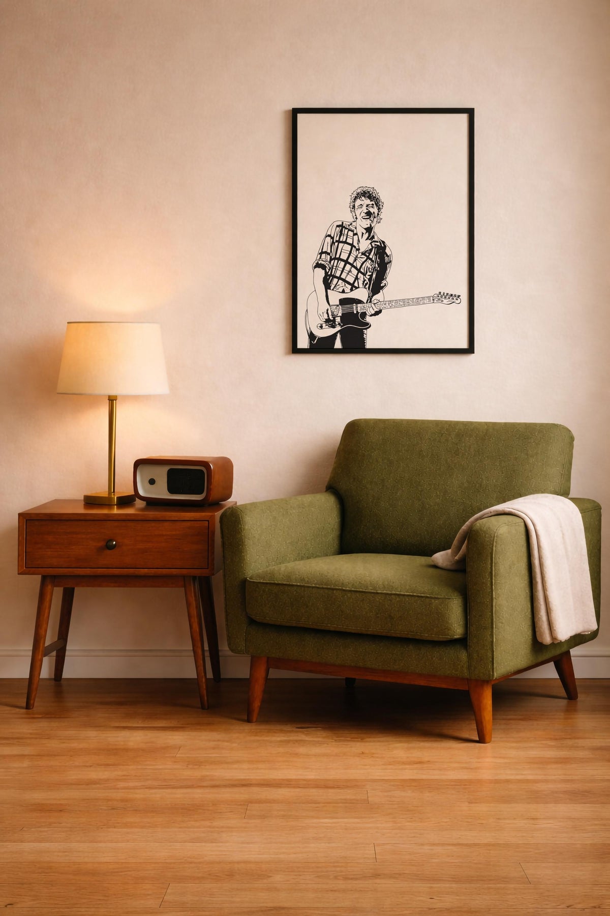Bruce Springsteen Portrait Giclée Print – The Boss Minimalist Rock Music Icon Wall Art — image 9