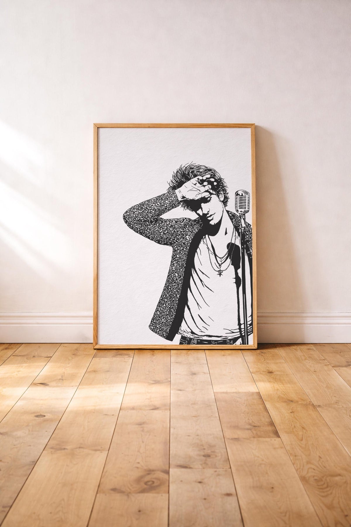 Jeff Buckley Portrait Giclée Print –  Grace Album Cover Minimalist Indie Music Icon Wall Art — image 4