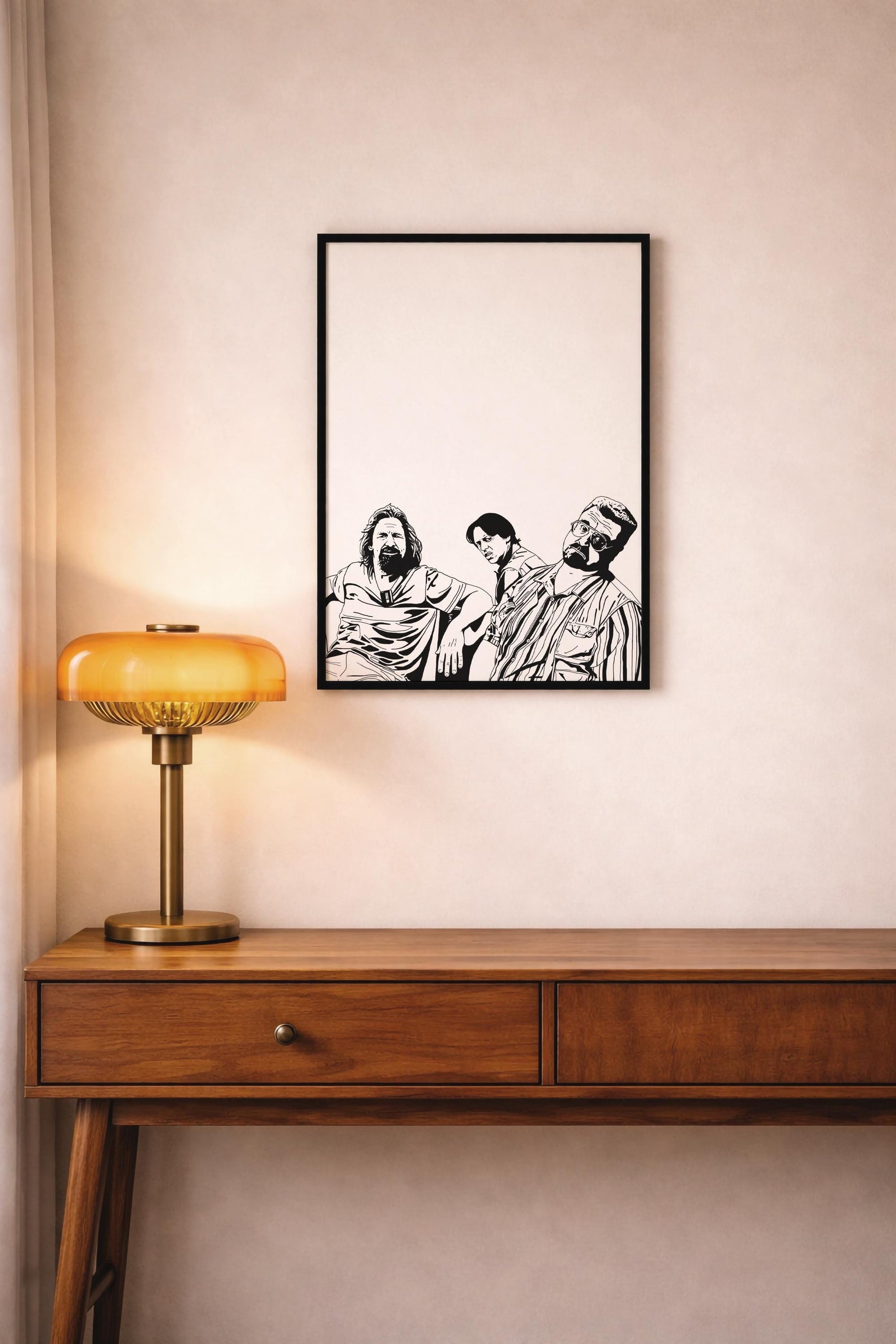 The Big Lebowski Illustration Print – The Dude, Walter & Donny Film Poster, Cult Movie Poster Wall Art — image 8