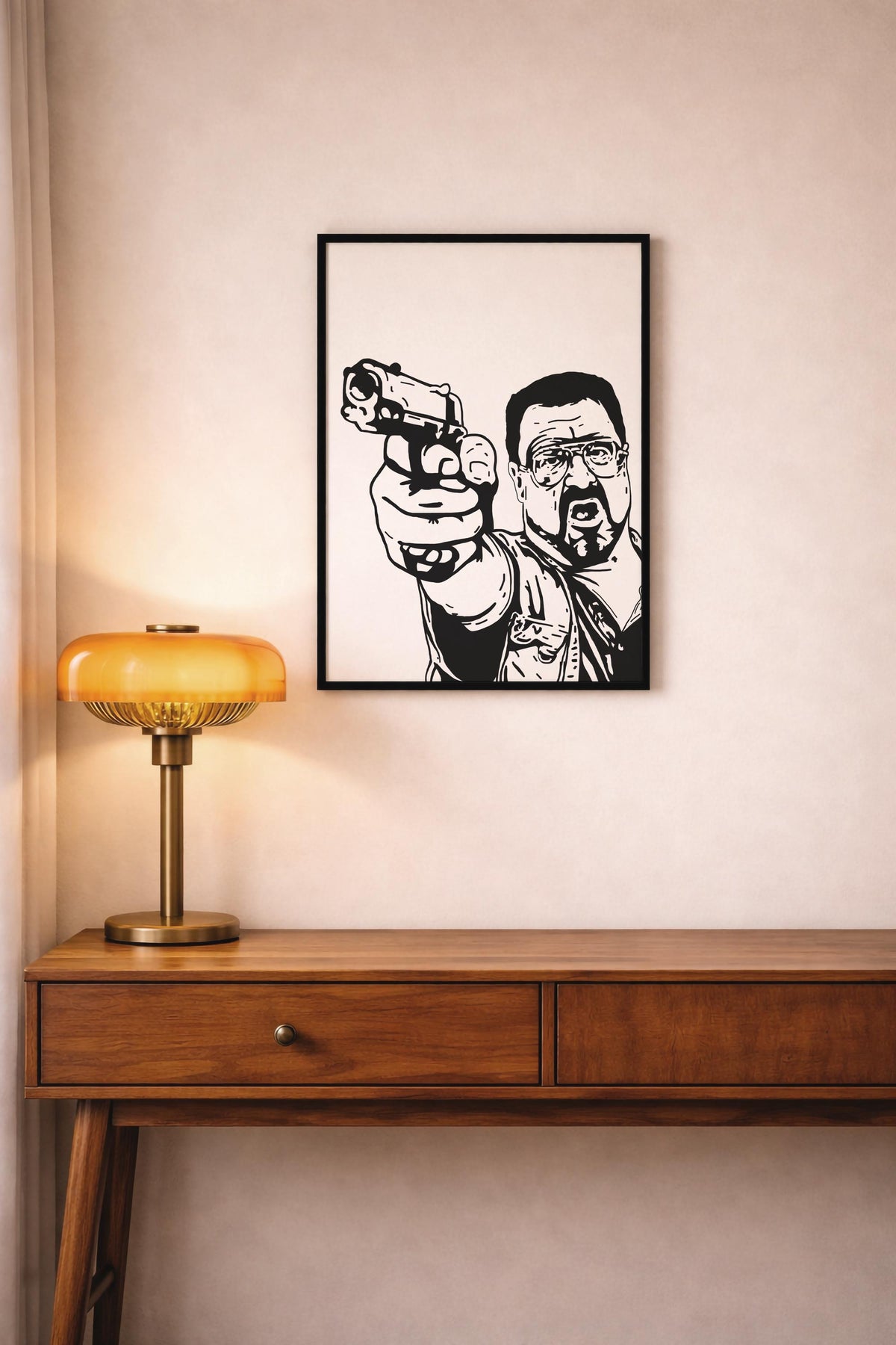 The Big Lebowski Walter Sobchak Art Print – Hand-Drawn Movie Poster — image 8
