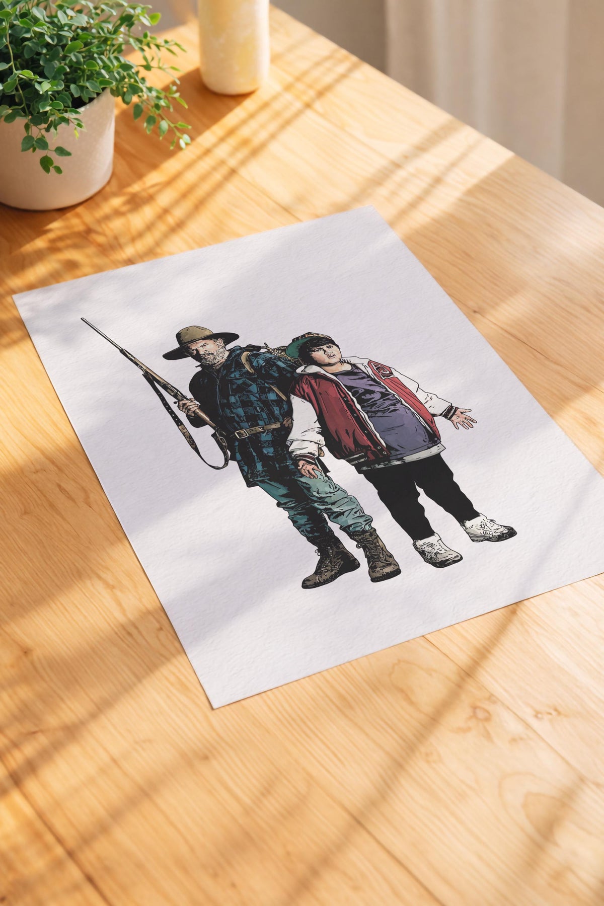 Hunt for the Wilderpeople Illustration Print – Ricky Baker & Hec Movie Poster, Taika Waititi Film Wall Art — image 5
