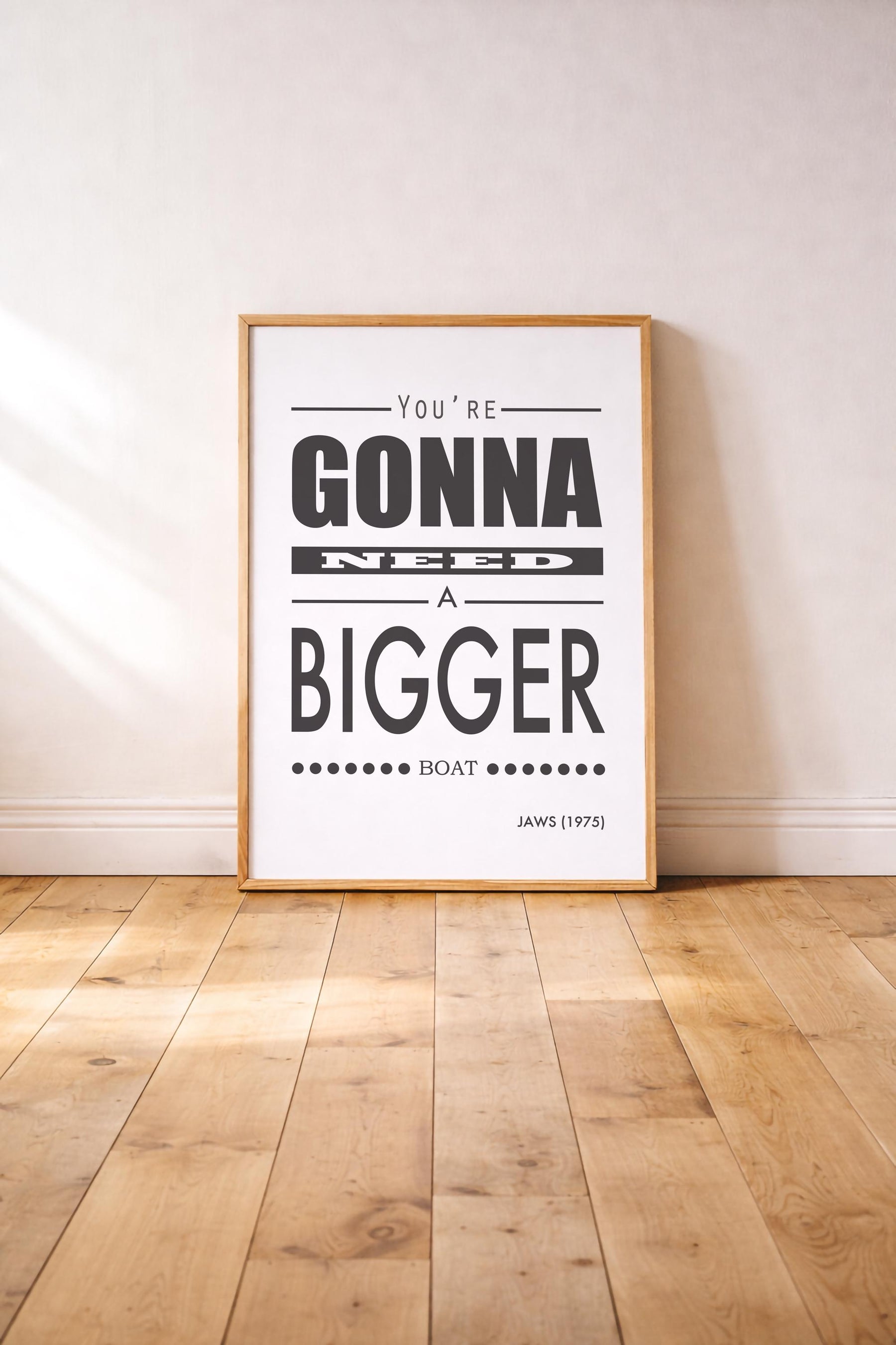 Jaws - You're Gonna Need A Bigger Boat Quote Print - Film Art Movie Poster Print — image 2